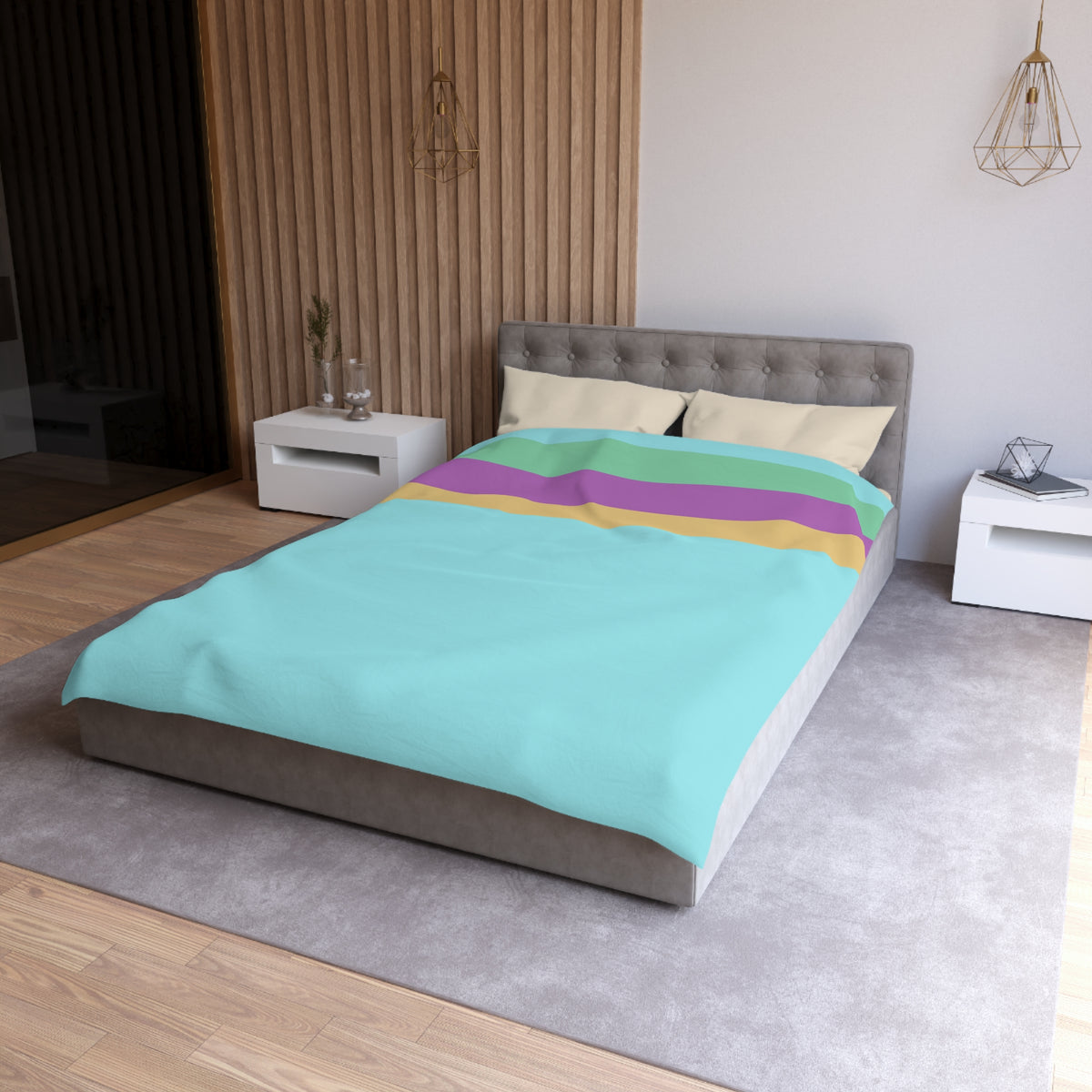 Bingo and Bluey Inspired Microfiber Duvet Cover