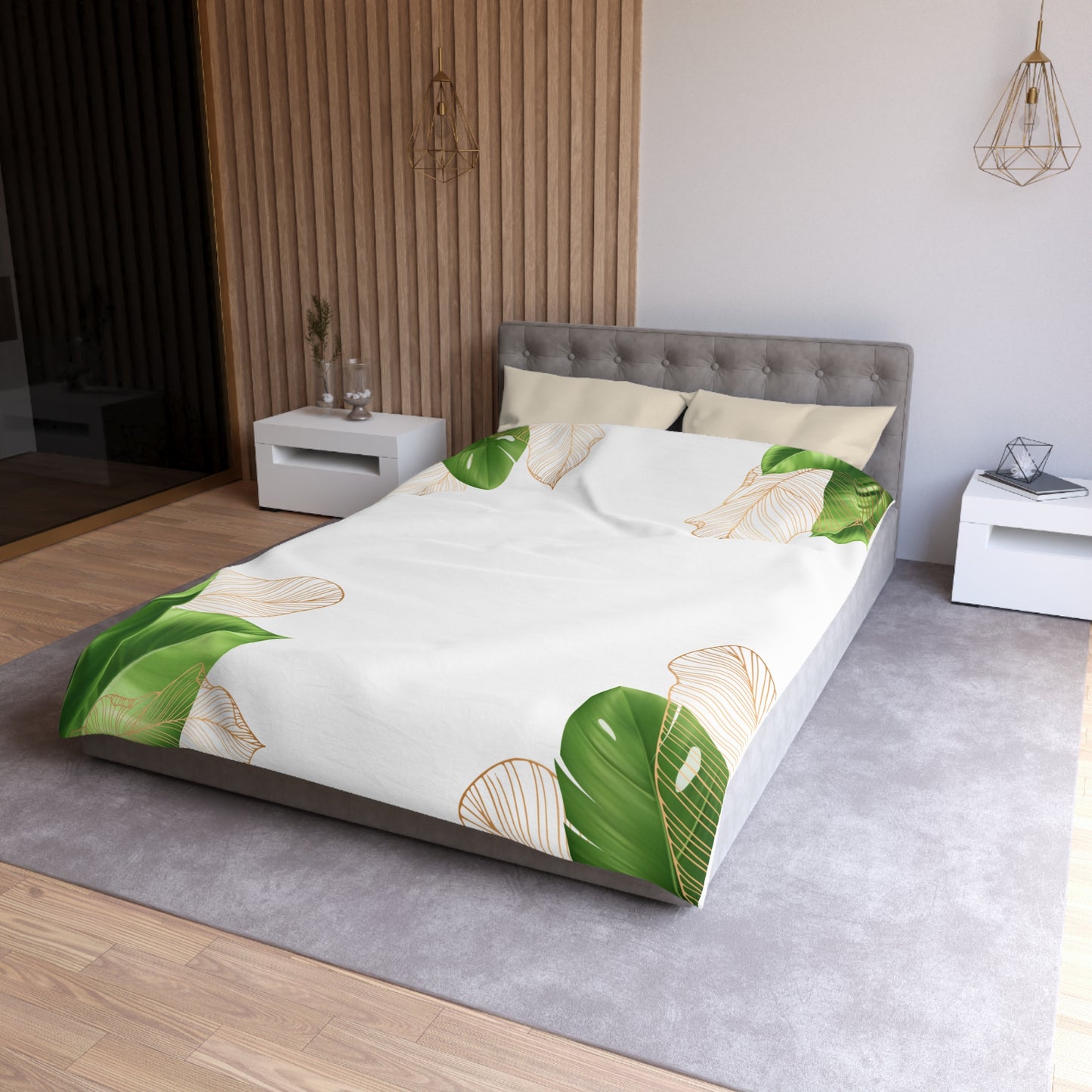Chilli and Bandit Heeler-Inspired Microfiber Duvet Cover