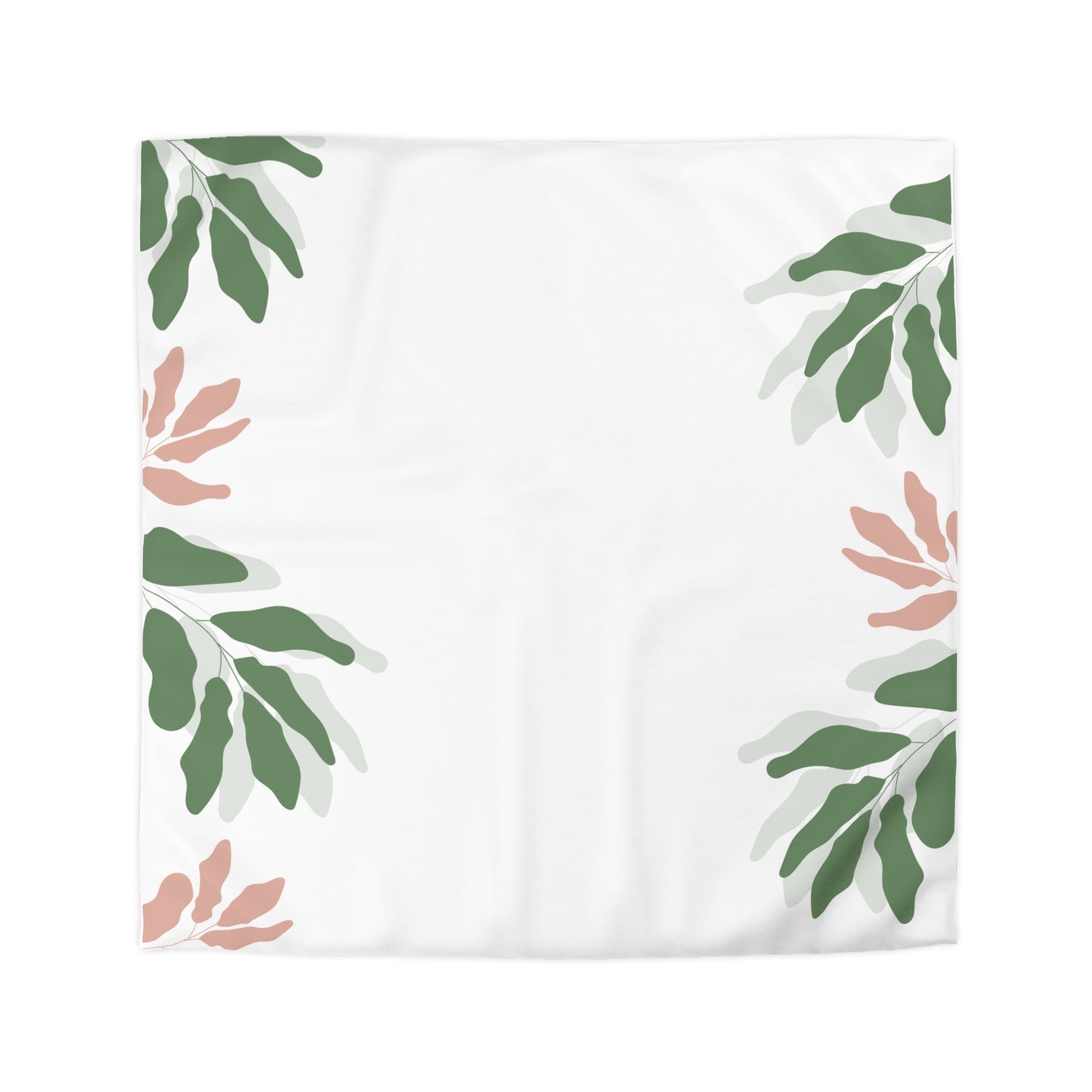 Chilli and Bandit Heeler, Leaves -Inspired Microfiber Duvet Cover