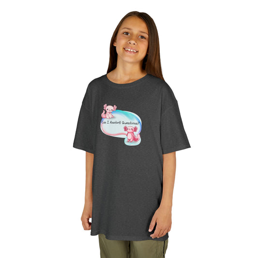 "Can I Axolotl Questions?" Kids Heavy Cotton™ Tee