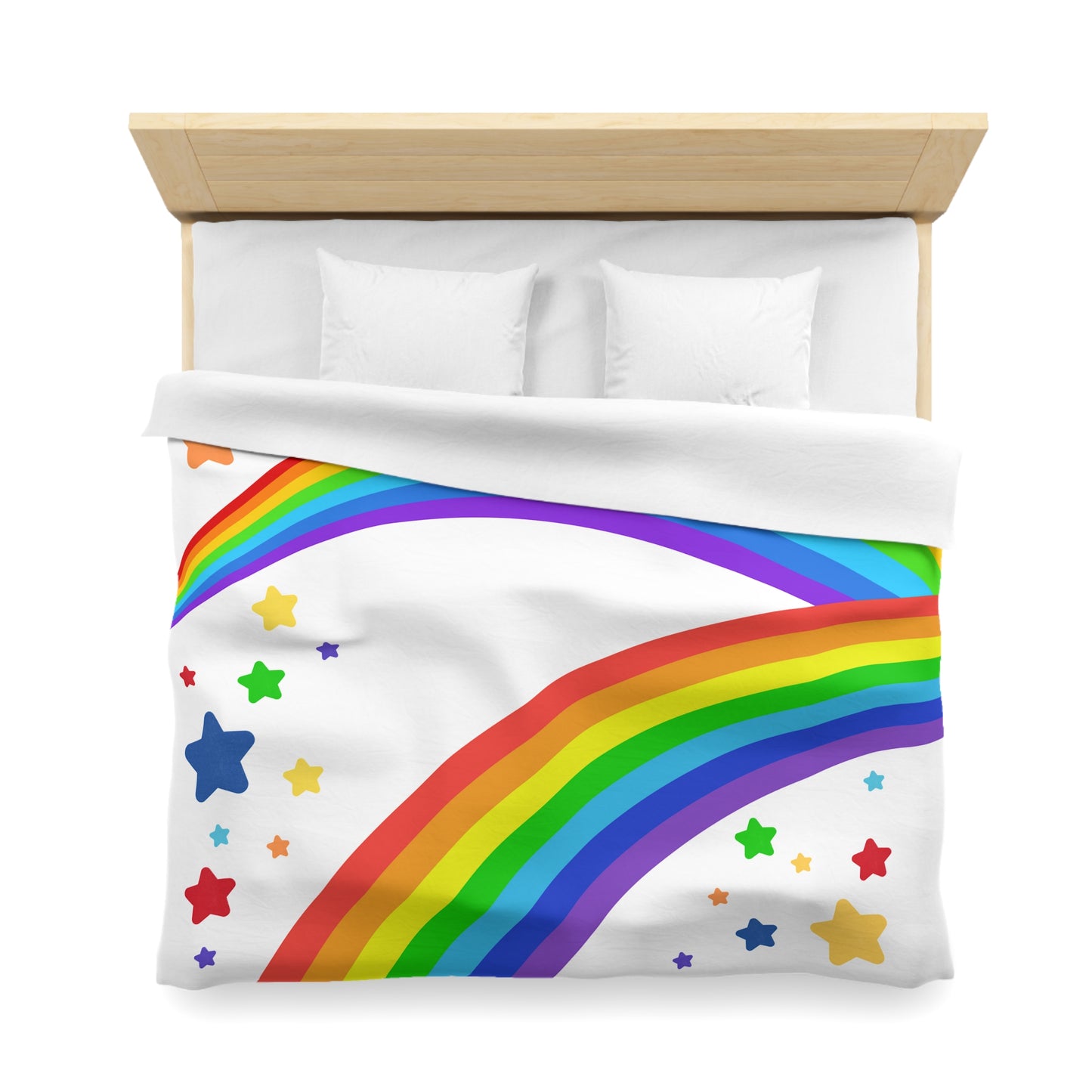 Rainbow Brite Inspired- Microfiber Duvet Cover-
