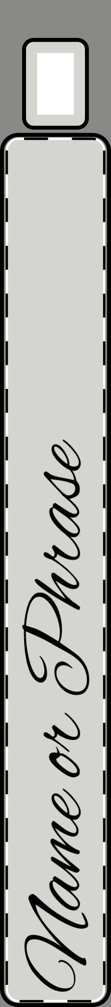 Custom Vertical Name Bar Pendant (Engraving)