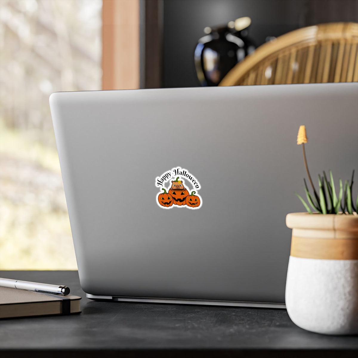Capybara Happy Halloween Kiss-Cut Vinyl Decals