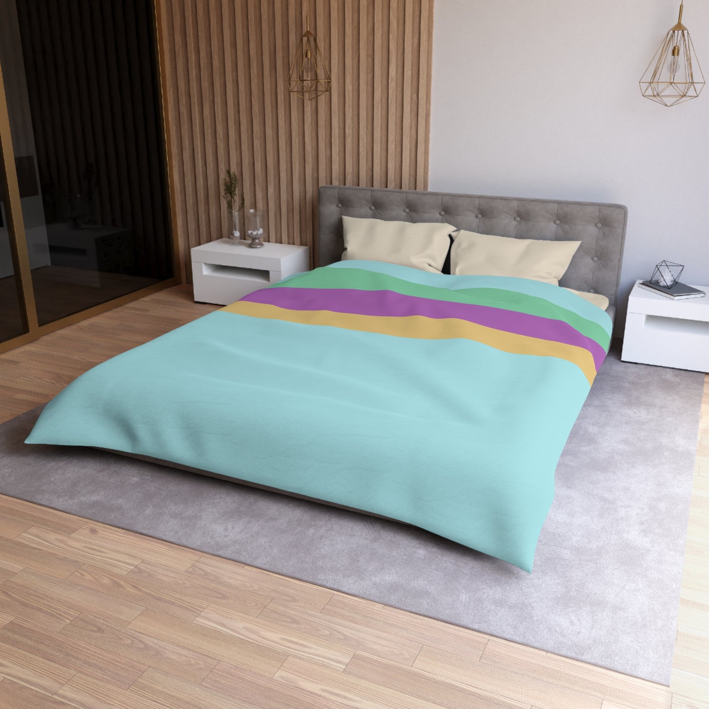 Bingo and Bluey Inspired Microfiber Duvet Cover