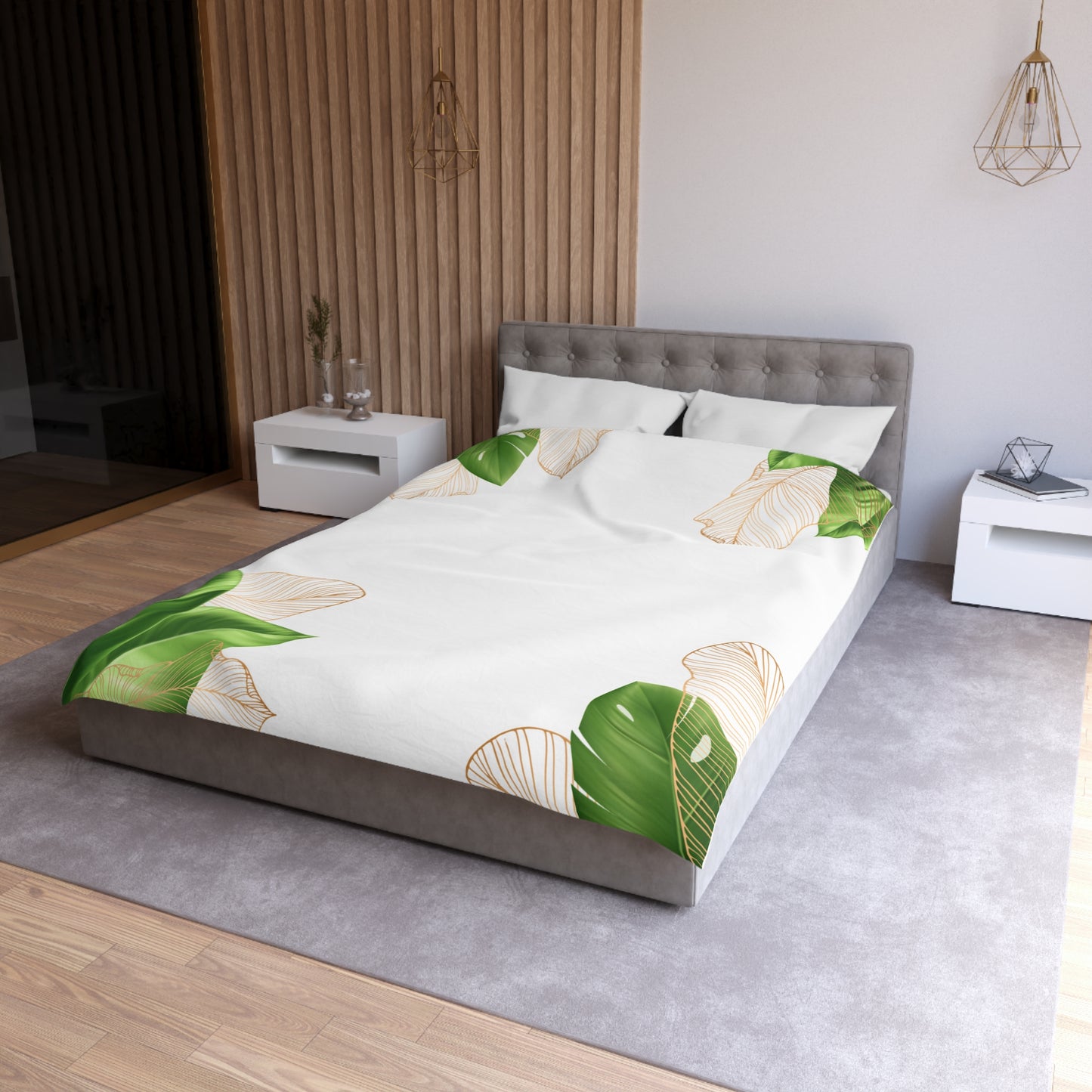 Chilli and Bandit Heeler-Inspired Microfiber Duvet Cover