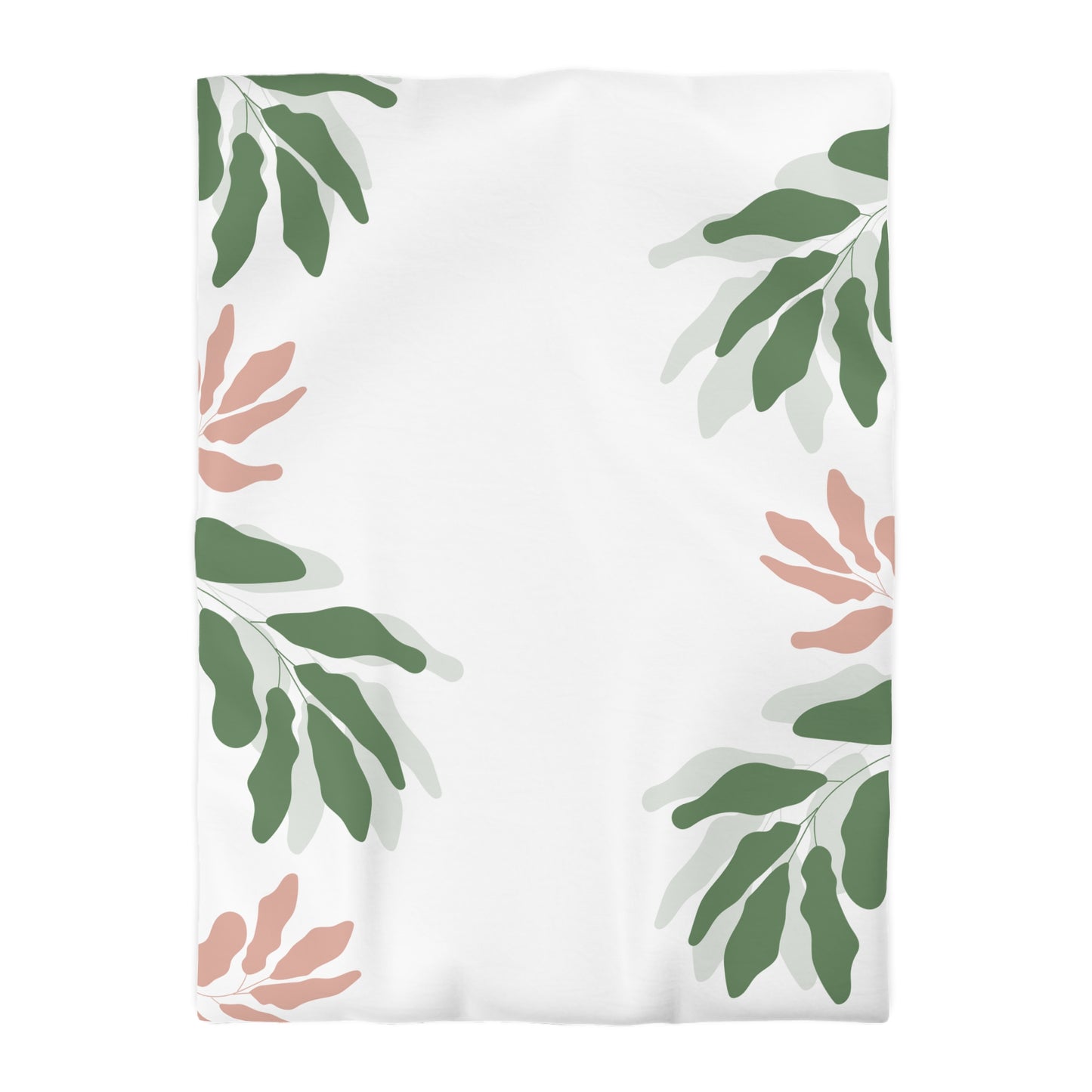 Chilli and Bandit Heeler, Leaves -Inspired Microfiber Duvet Cover