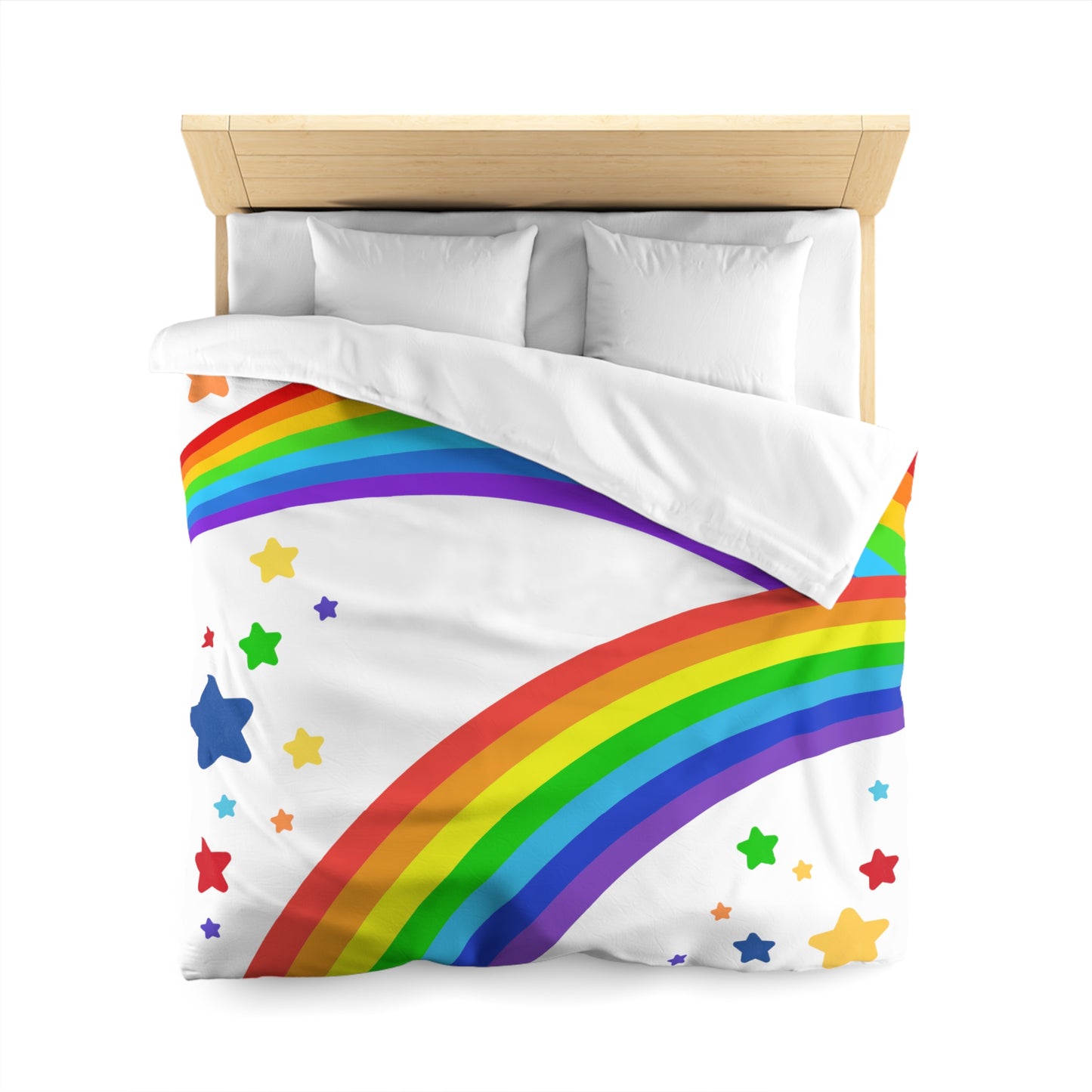 Rainbow Brite Inspired- Microfiber Duvet Cover-