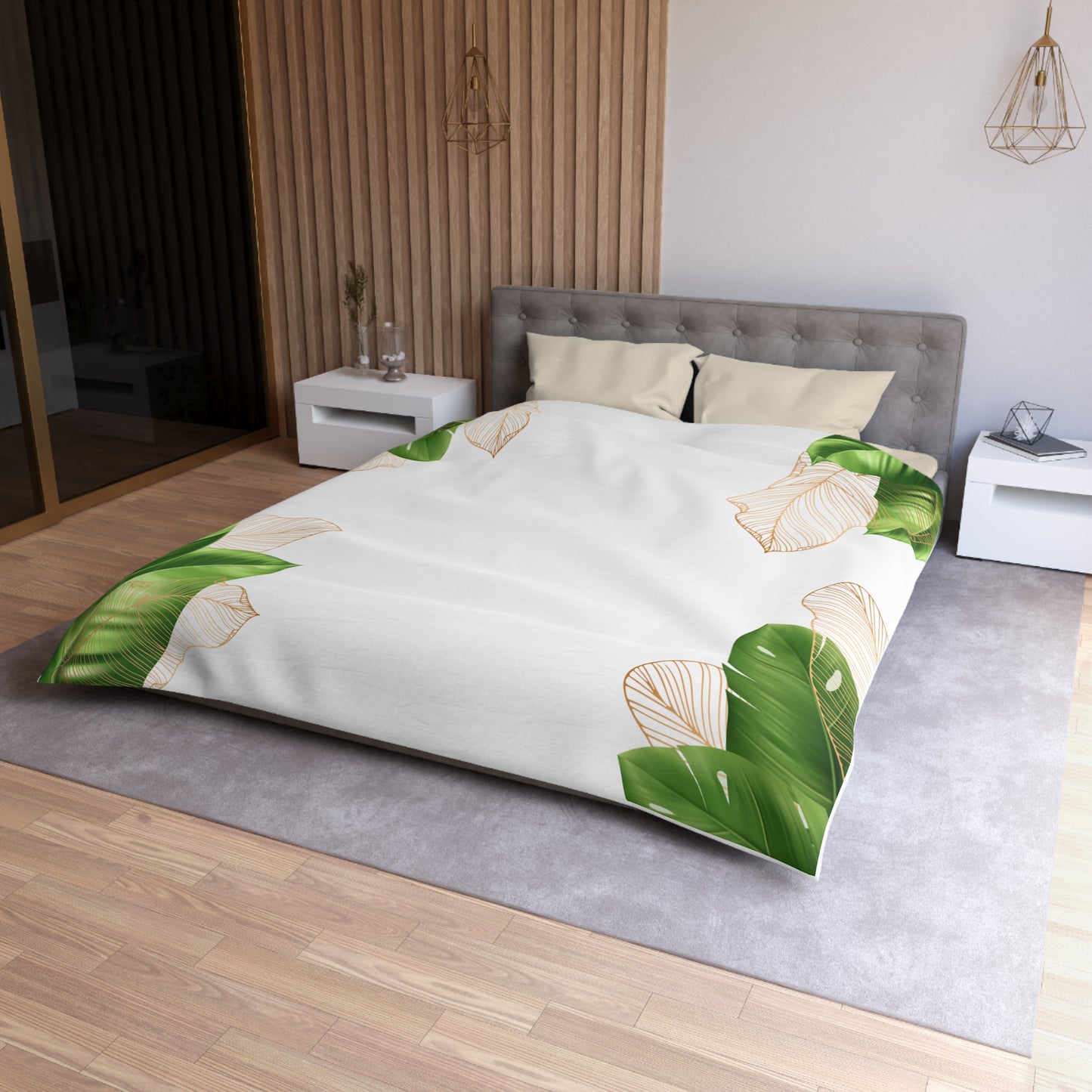 Chilli and Bandit Heeler-Inspired Microfiber Duvet Cover