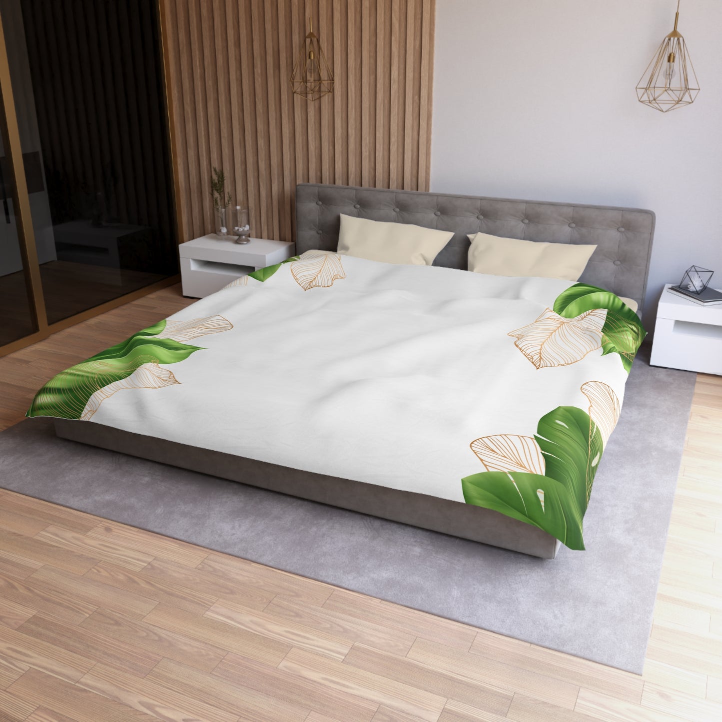 Chilli and Bandit Heeler-Inspired Microfiber Duvet Cover