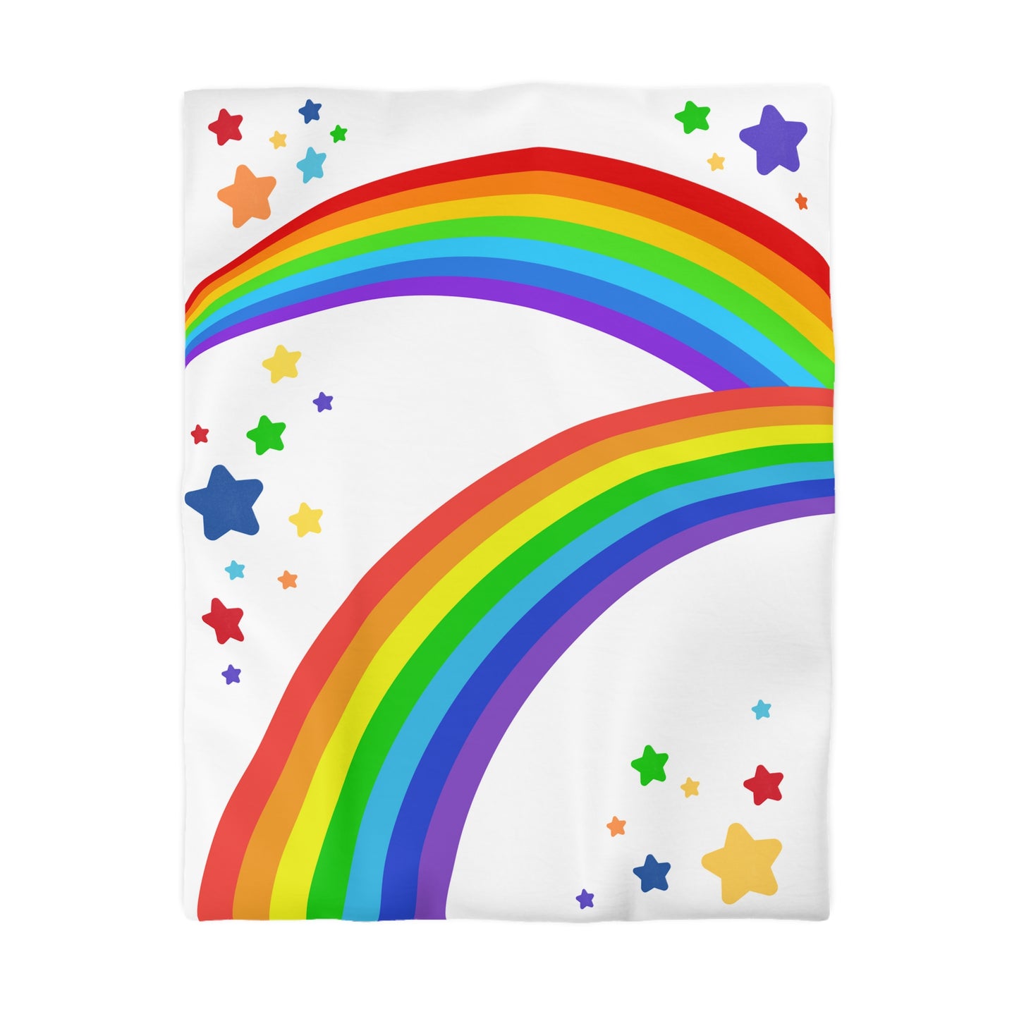 Rainbow Brite Inspired- Microfiber Duvet Cover-