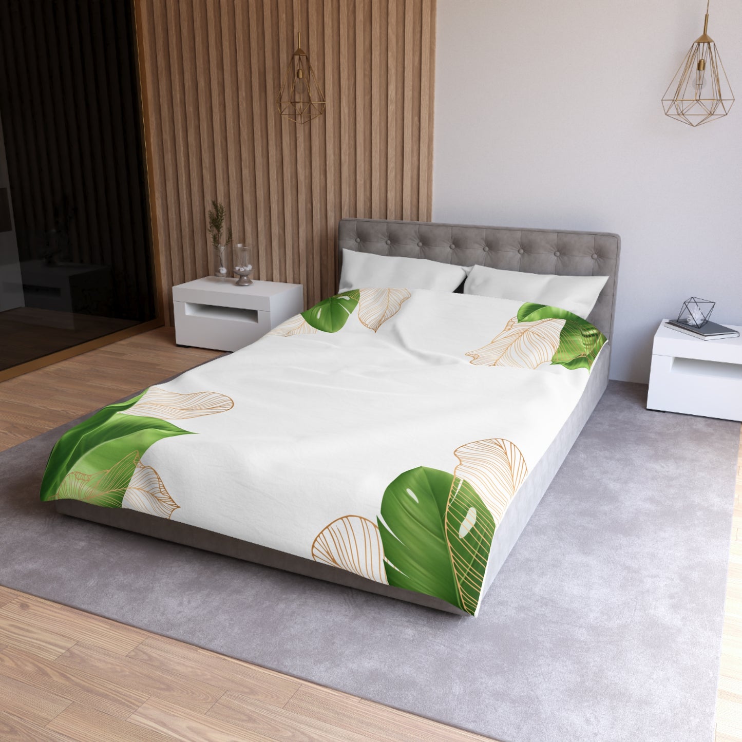 Chilli and Bandit Heeler-Inspired Microfiber Duvet Cover