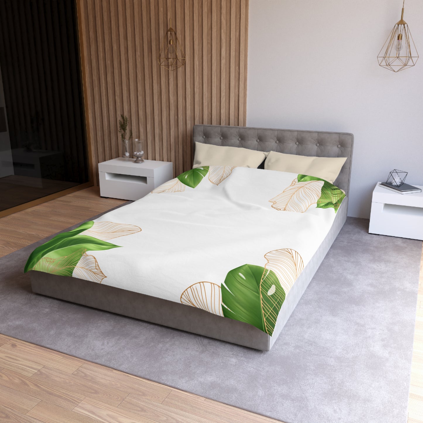 Chilli and Bandit Heeler-Inspired Microfiber Duvet Cover