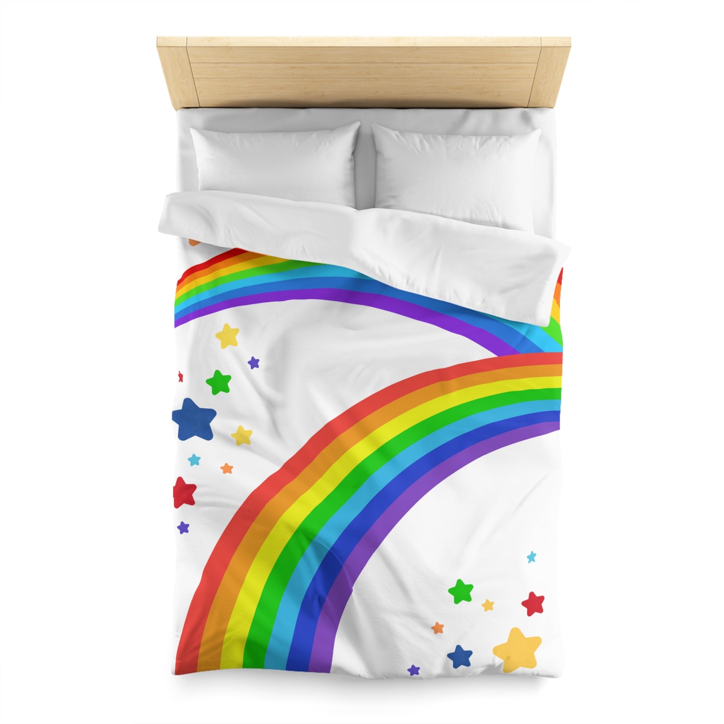 Rainbow Brite Inspired- Microfiber Duvet Cover-