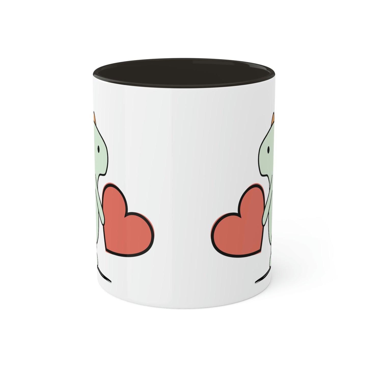 Rainbow Dinosaur, Rainbow Dino, Valentine, Multiple options, Colorful Mugs, 11oz