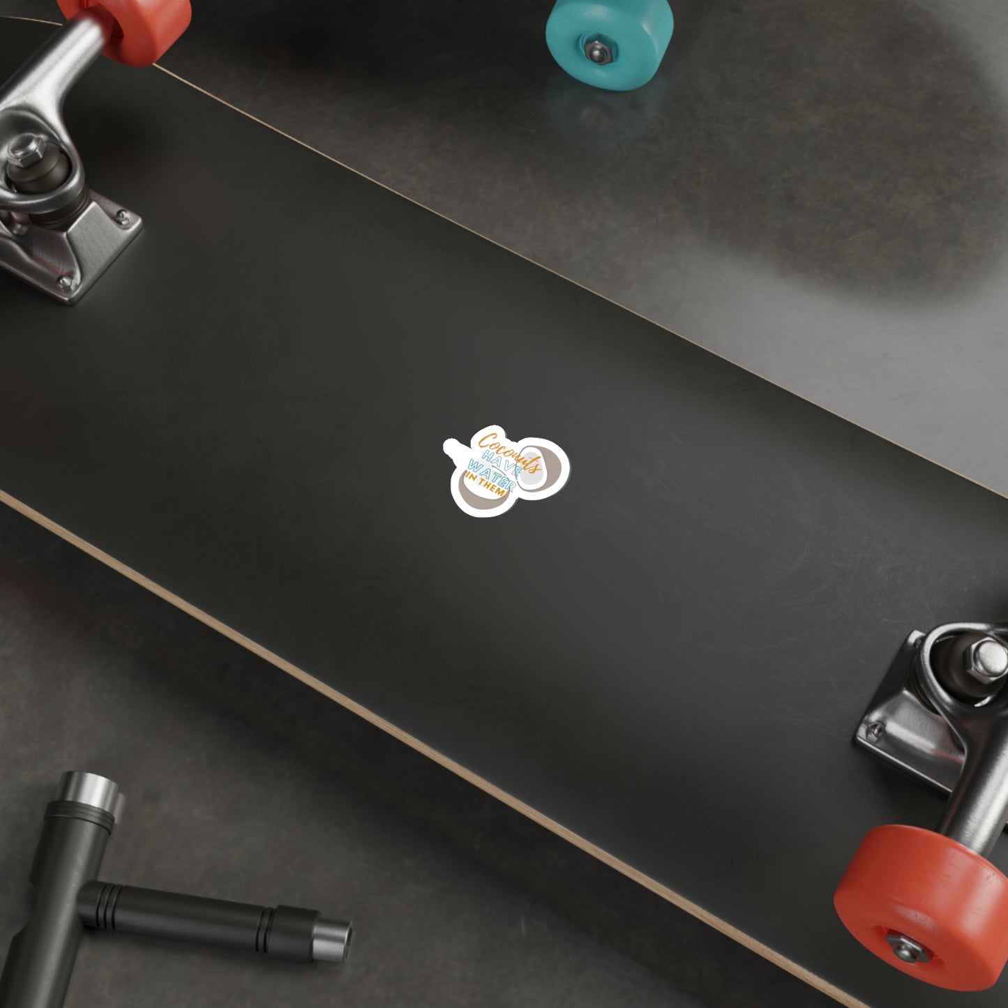 Bluey Quote, Coconuts have Water in Them. Die-Cut Stickers