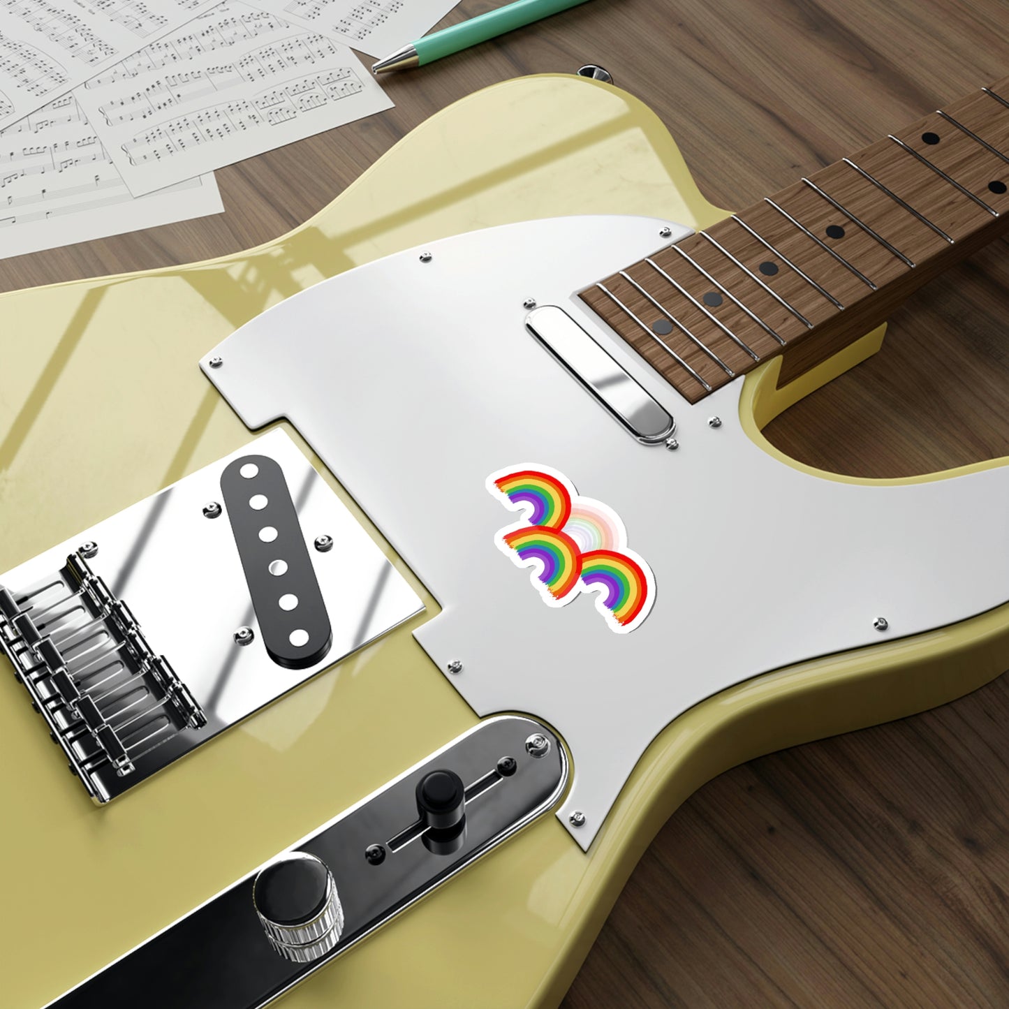 Rainbow, Multiple Rainbow, Die-Cut Stickers, Multiple sizes