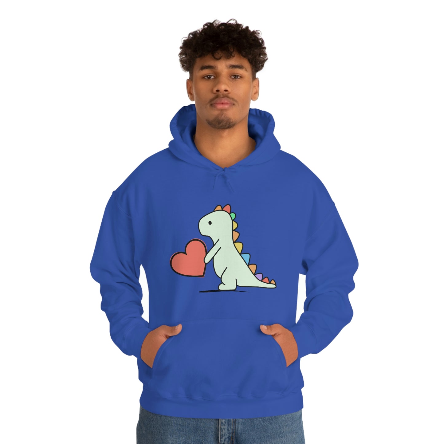 Dinosaur Hoodie, Rainbow Dinosaur,