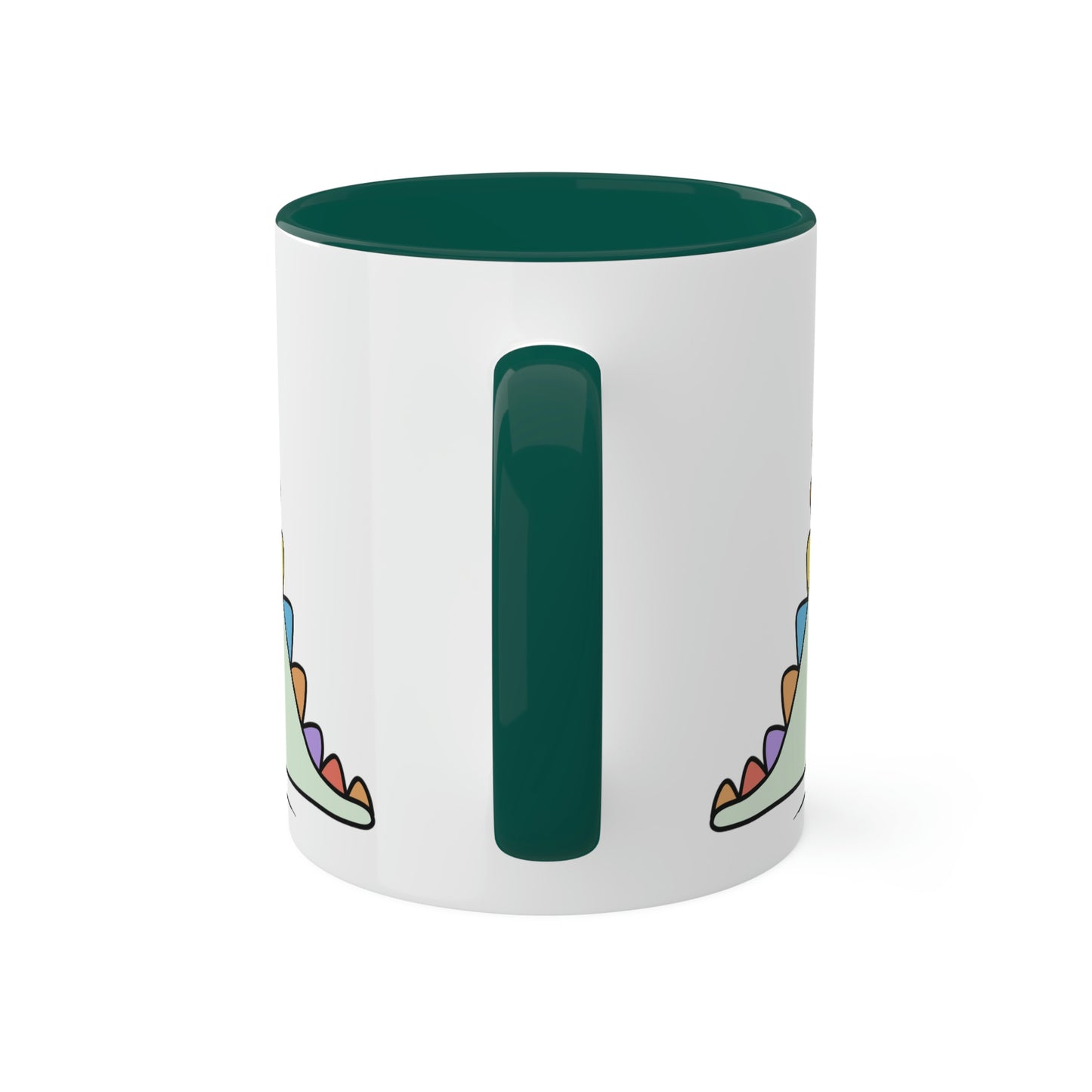 Rainbow Dinosaur, Rainbow Dino, Valentine, Multiple options, Colorful Mugs, 11oz