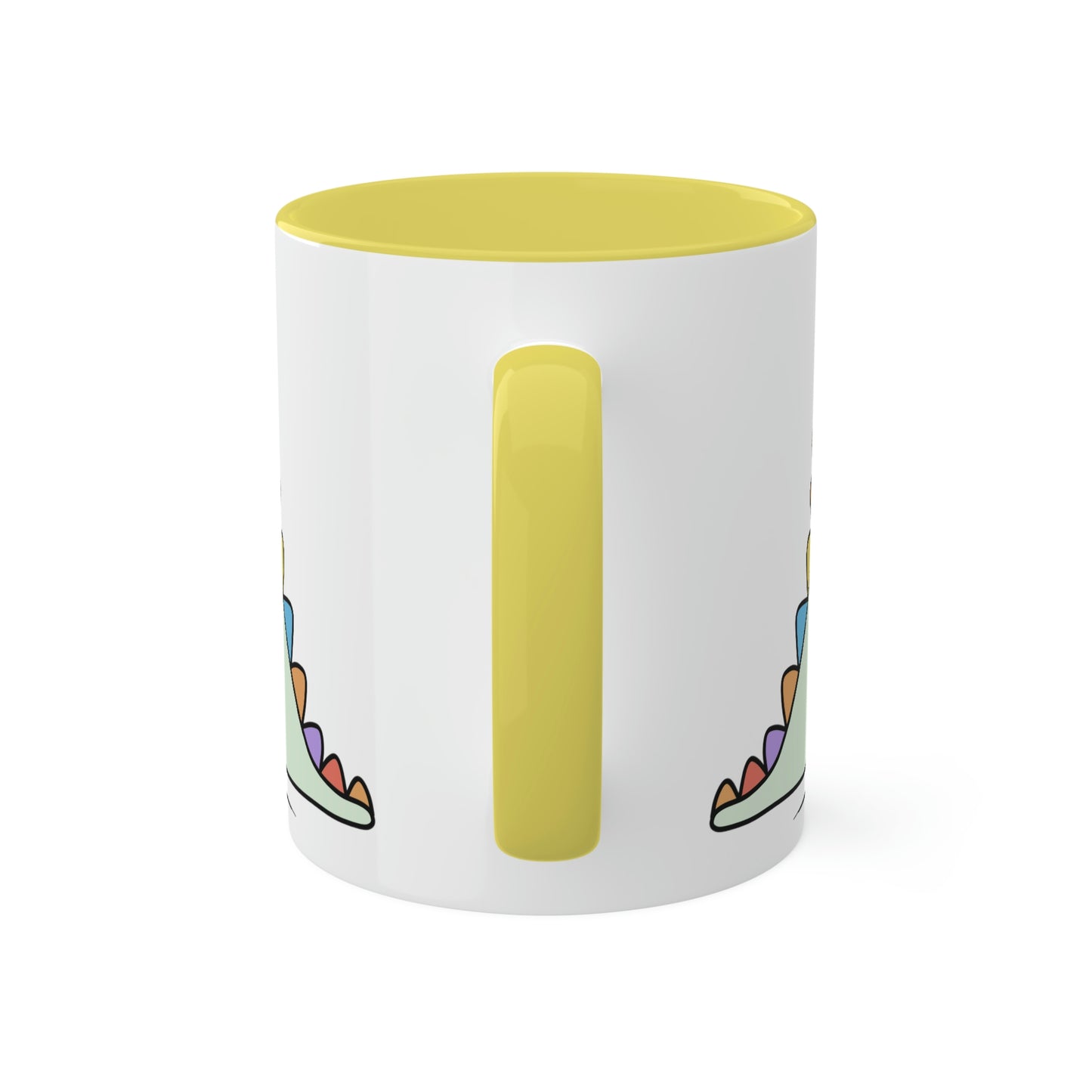 Rainbow Dinosaur, Rainbow Dino, Valentine, Multiple options, Colorful Mugs, 11oz