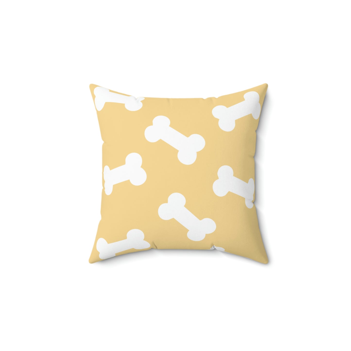 Bluey inspired bedding Pillow, Yellow, dog bones