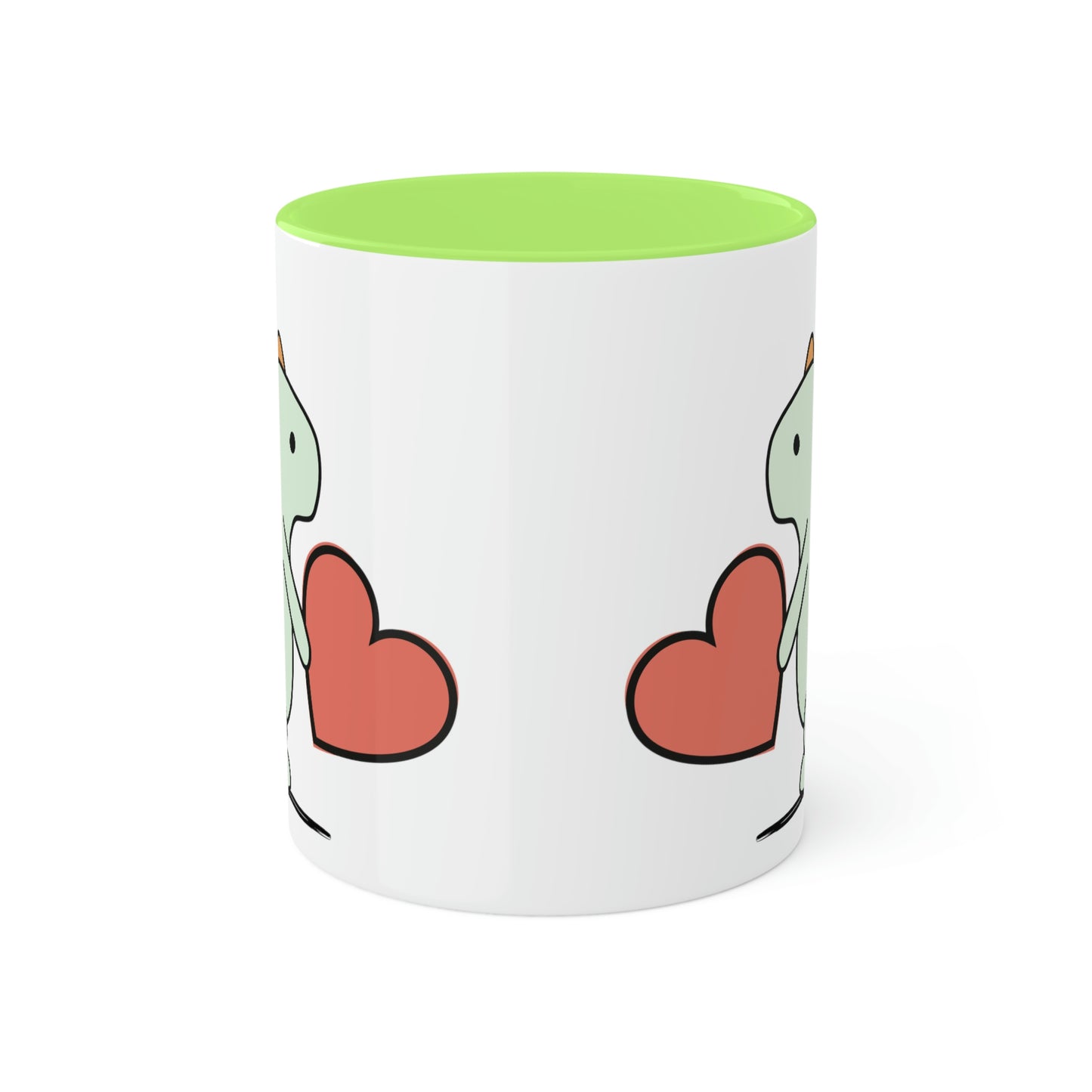 Rainbow Dinosaur, Rainbow Dino, Valentine, Multiple options, Colorful Mugs, 11oz