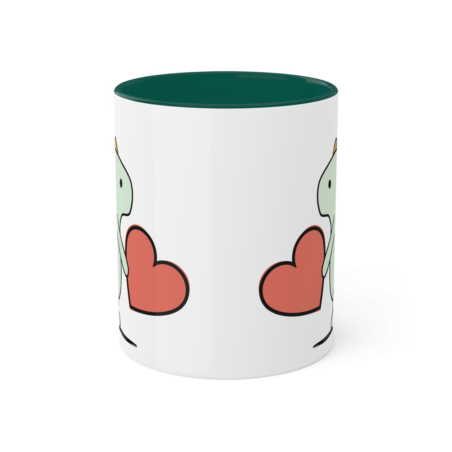 Rainbow Dinosaur, Rainbow Dino, Valentine, Multiple options, Colorful Mugs, 11oz