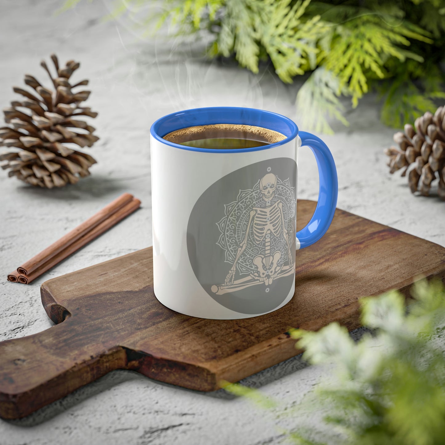 Skeleton, Yoga, Rest in Peace Multiple options, Colorful Mugs, 11oz