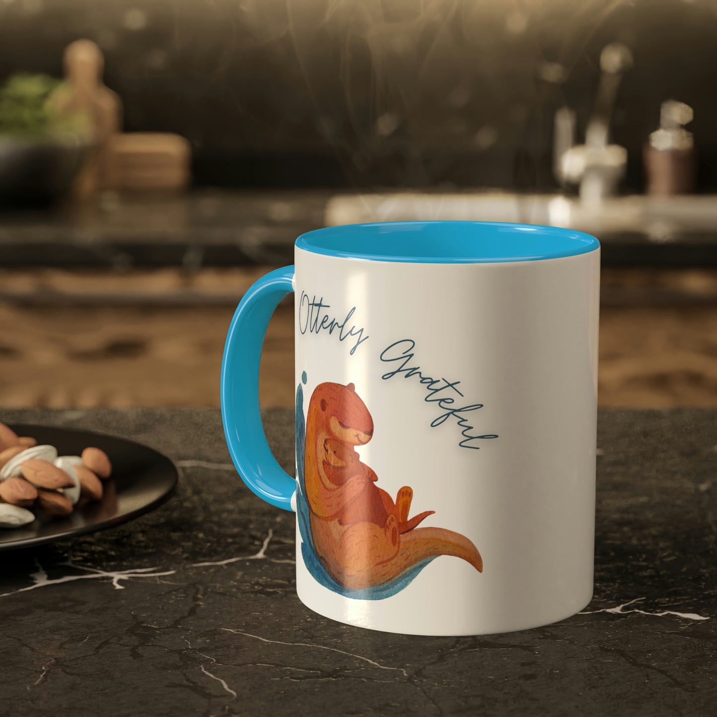 Otterly Grateful, Otter and baby, mom gift, dad gift, caregiver gift, color options Mug