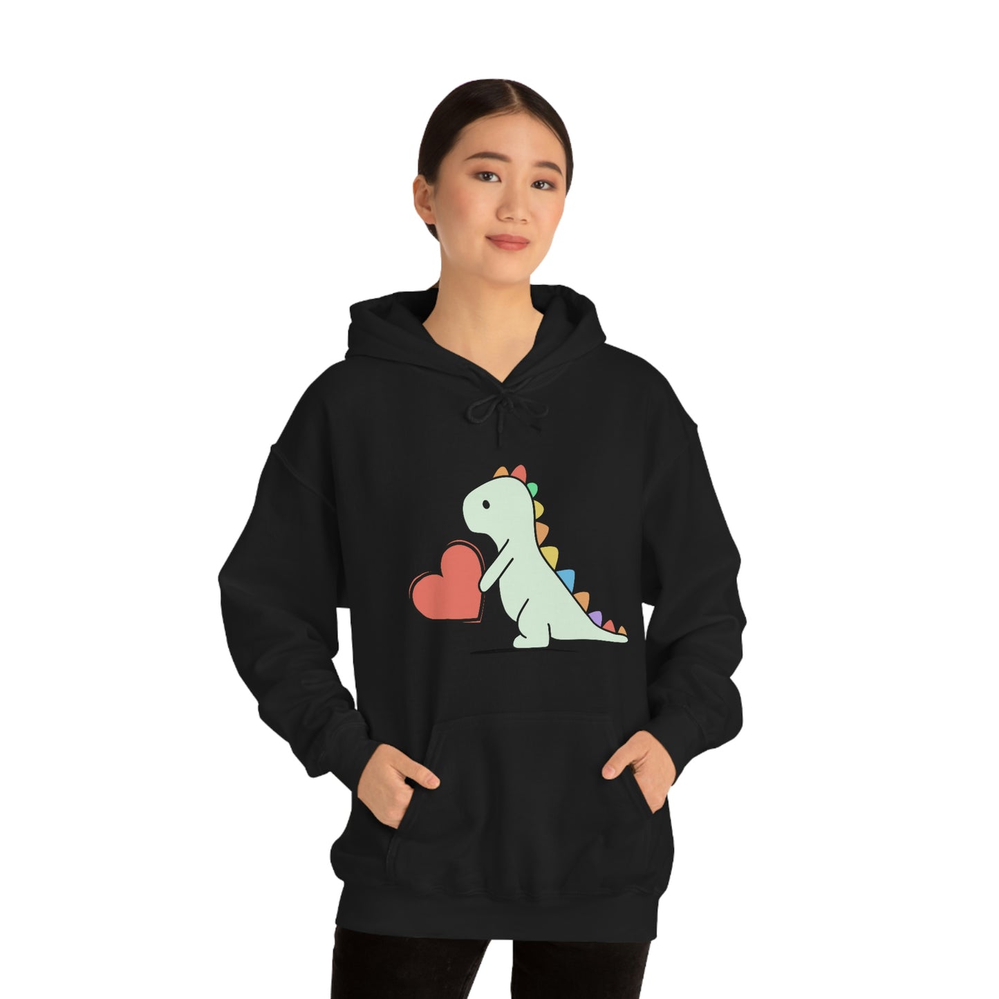 Dinosaur Hoodie, Rainbow Dinosaur,