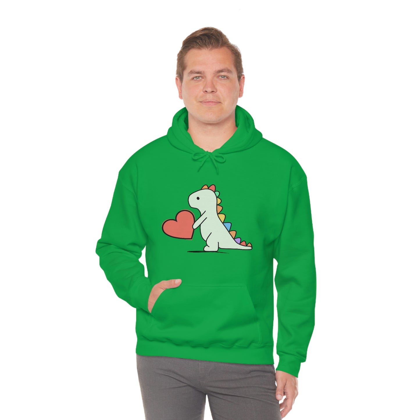 Dinosaur Hoodie, Rainbow Dinosaur,