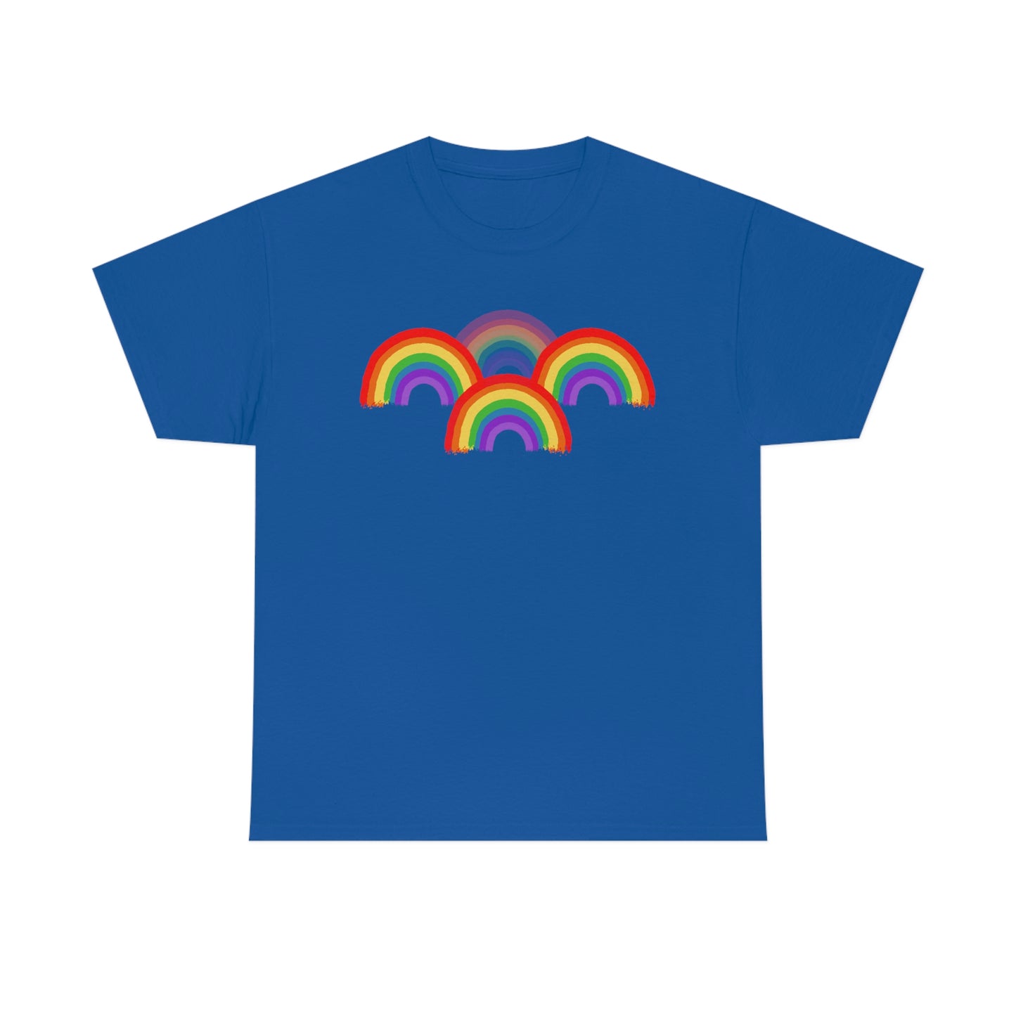 Rainbow Tee, Multiple Rainbows, Unisex Tee, Pride