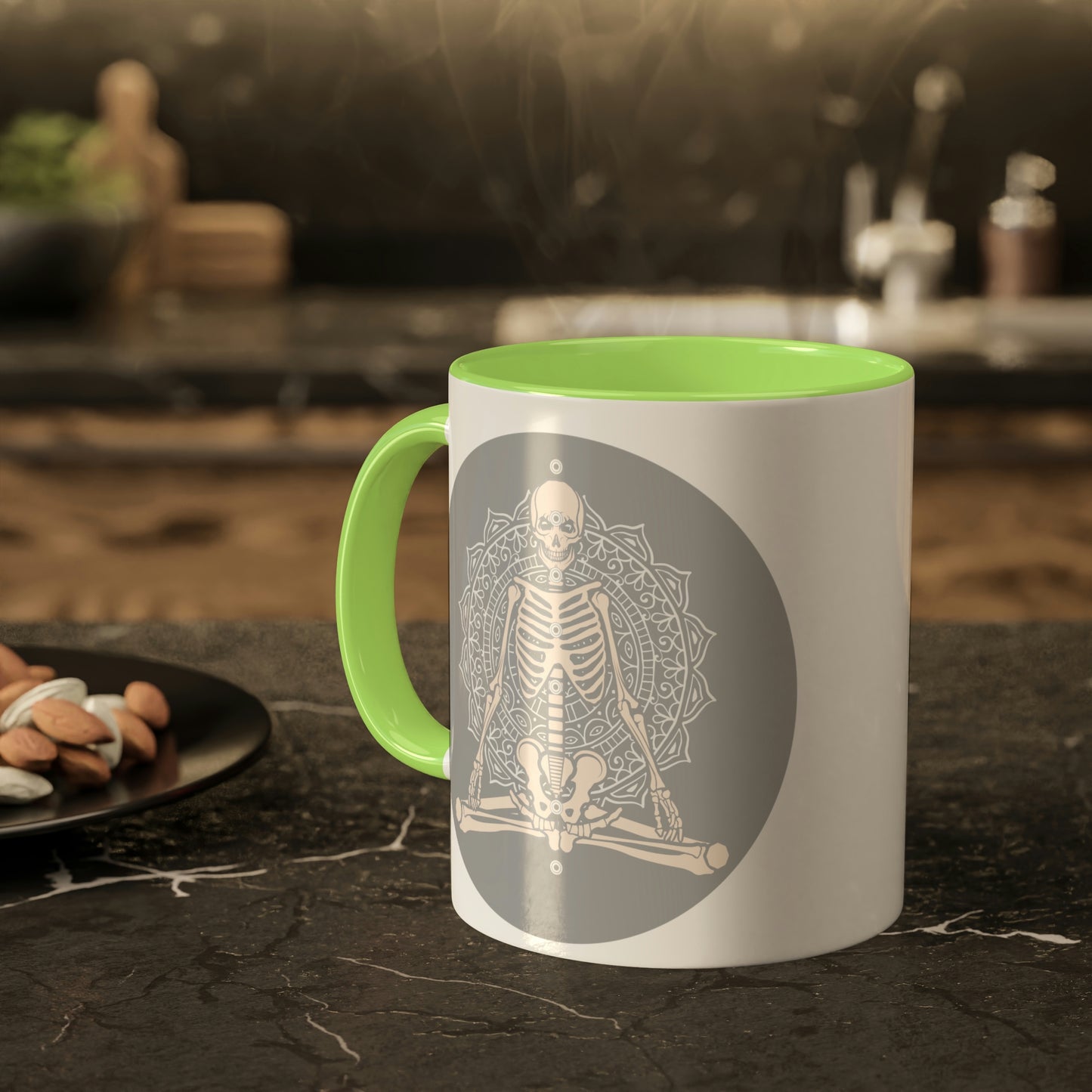Skeleton, Yoga, Rest in Peace Multiple options, Colorful Mugs, 11oz