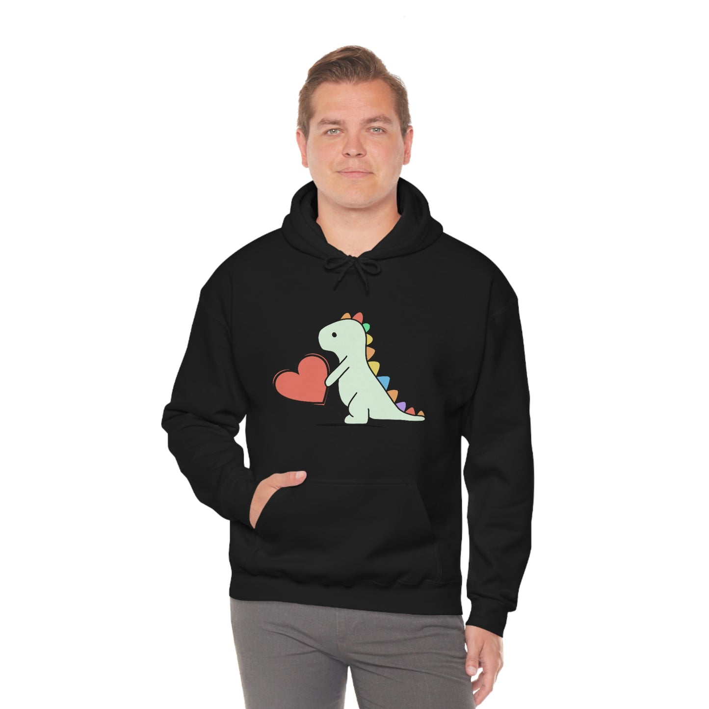 Dinosaur Hoodie, Rainbow Dinosaur,