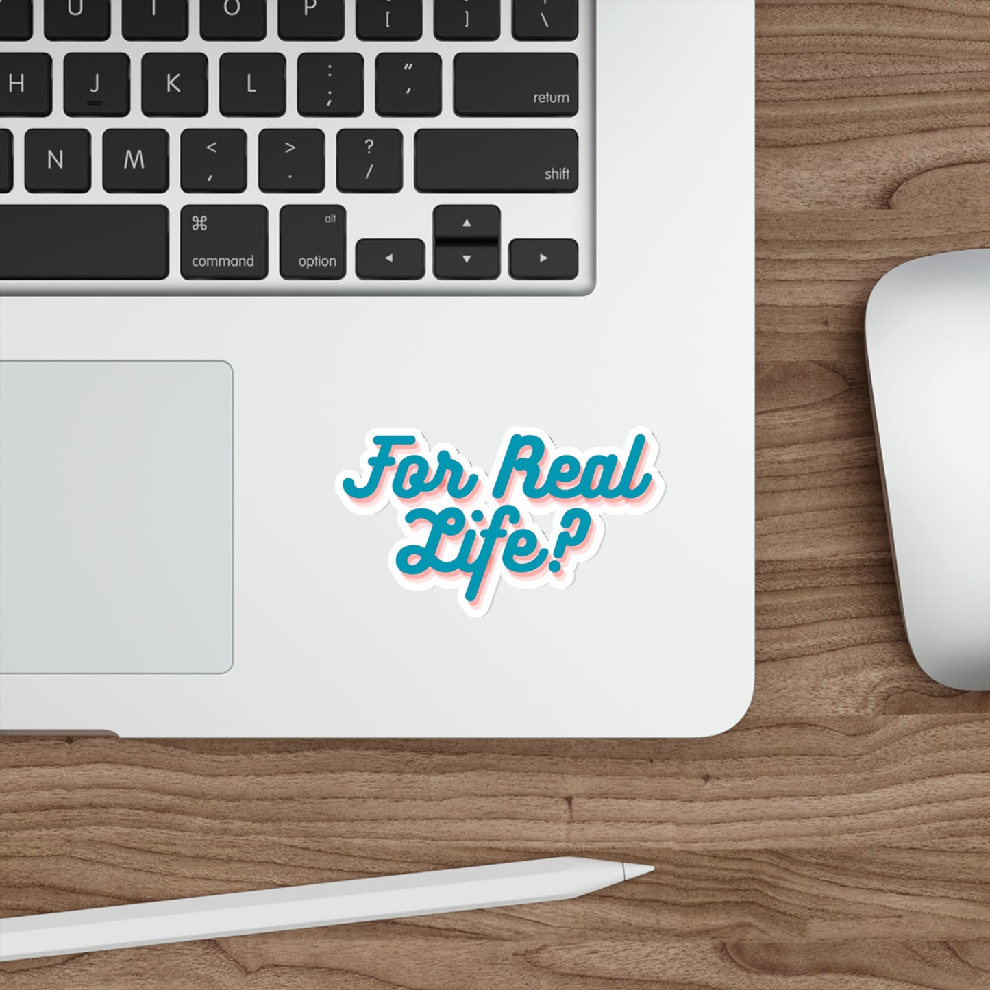 Bluey Quote, For Real life?! Die-Cut Stickers