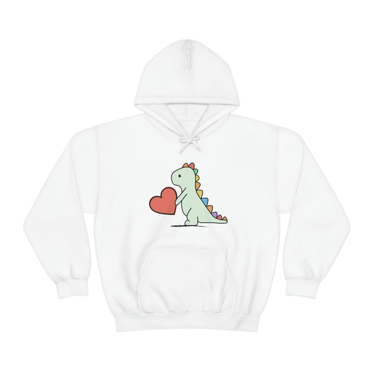 Dinosaur Hoodie, Rainbow Dinosaur,