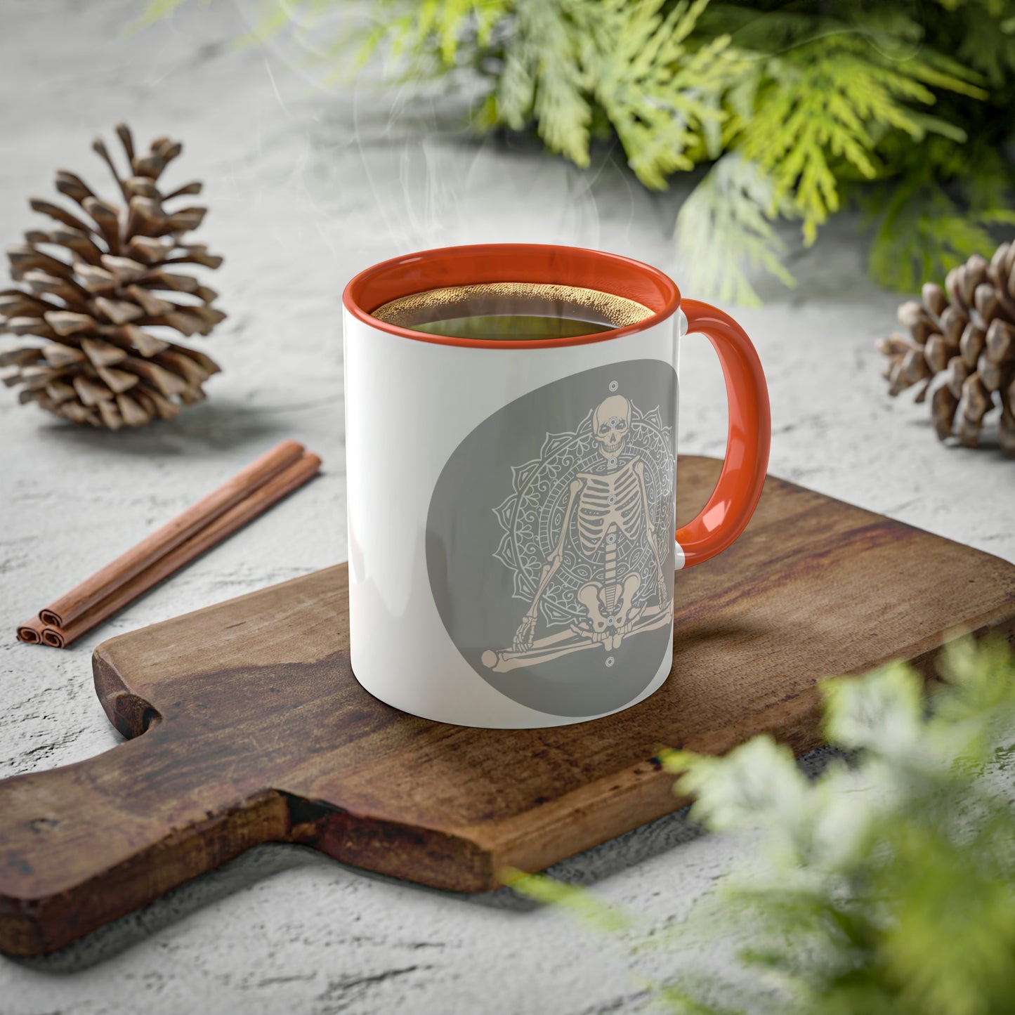 Skeleton, Yoga, Rest in Peace Multiple options, Colorful Mugs, 11oz