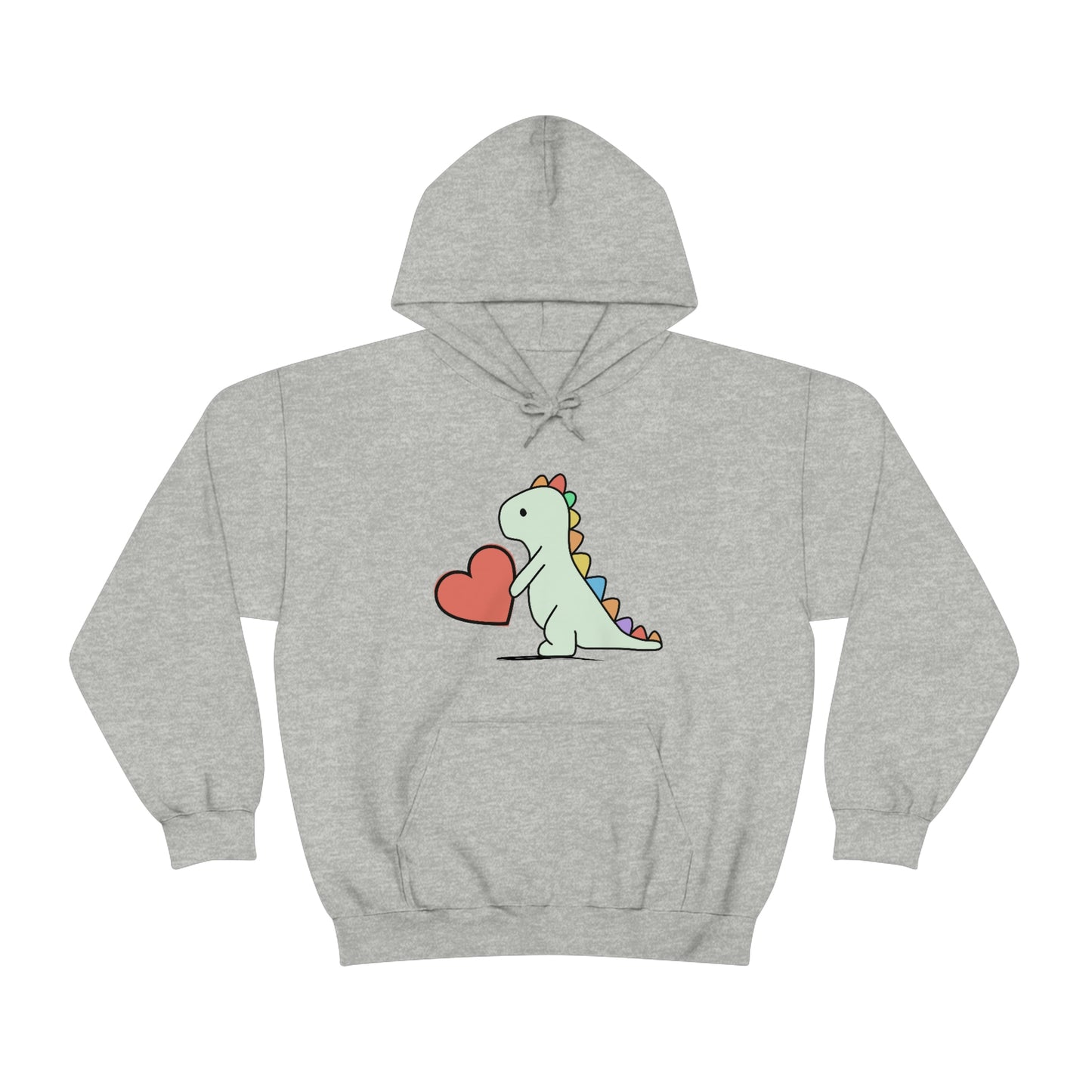 Dinosaur Hoodie, Rainbow Dinosaur,