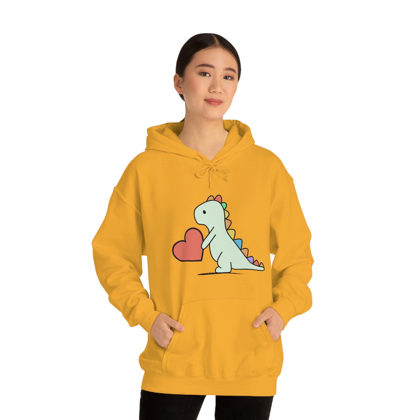 Dinosaur Hoodie, Rainbow Dinosaur,