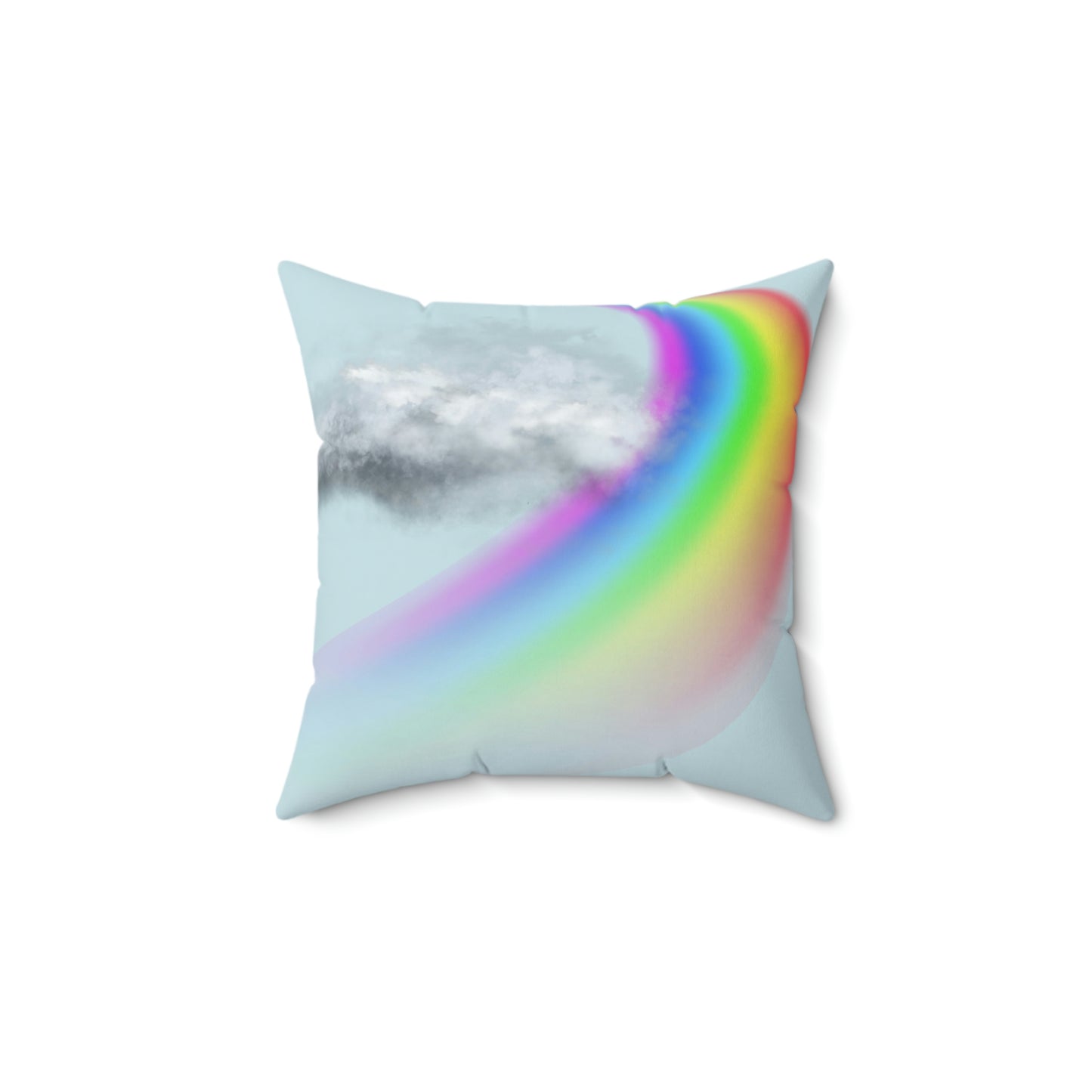 Rainbow ,Dreary Sky, rain cloud, Pillow