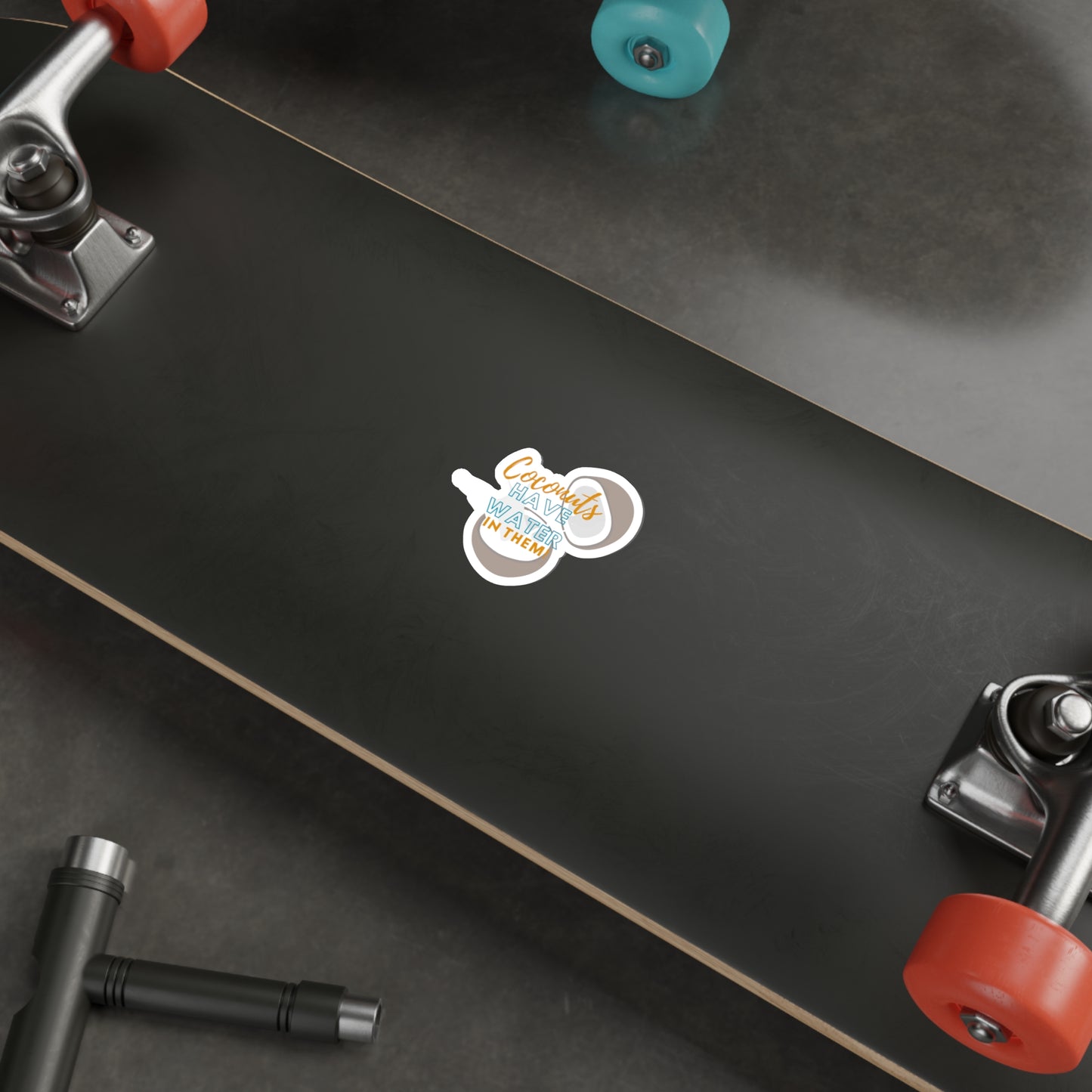 Bluey Quote, Coconuts have Water in Them. Die-Cut Stickers
