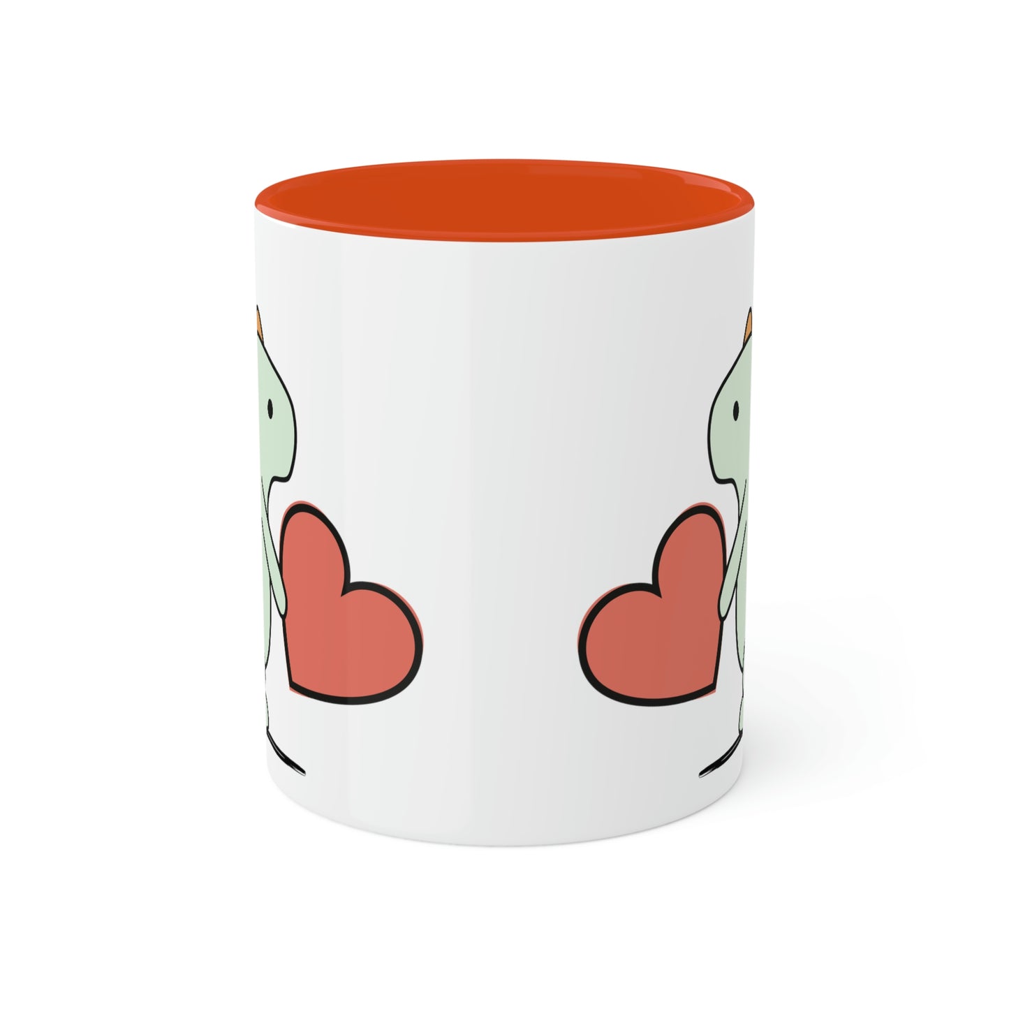 Rainbow Dinosaur, Rainbow Dino, Valentine, Multiple options, Colorful Mugs, 11oz