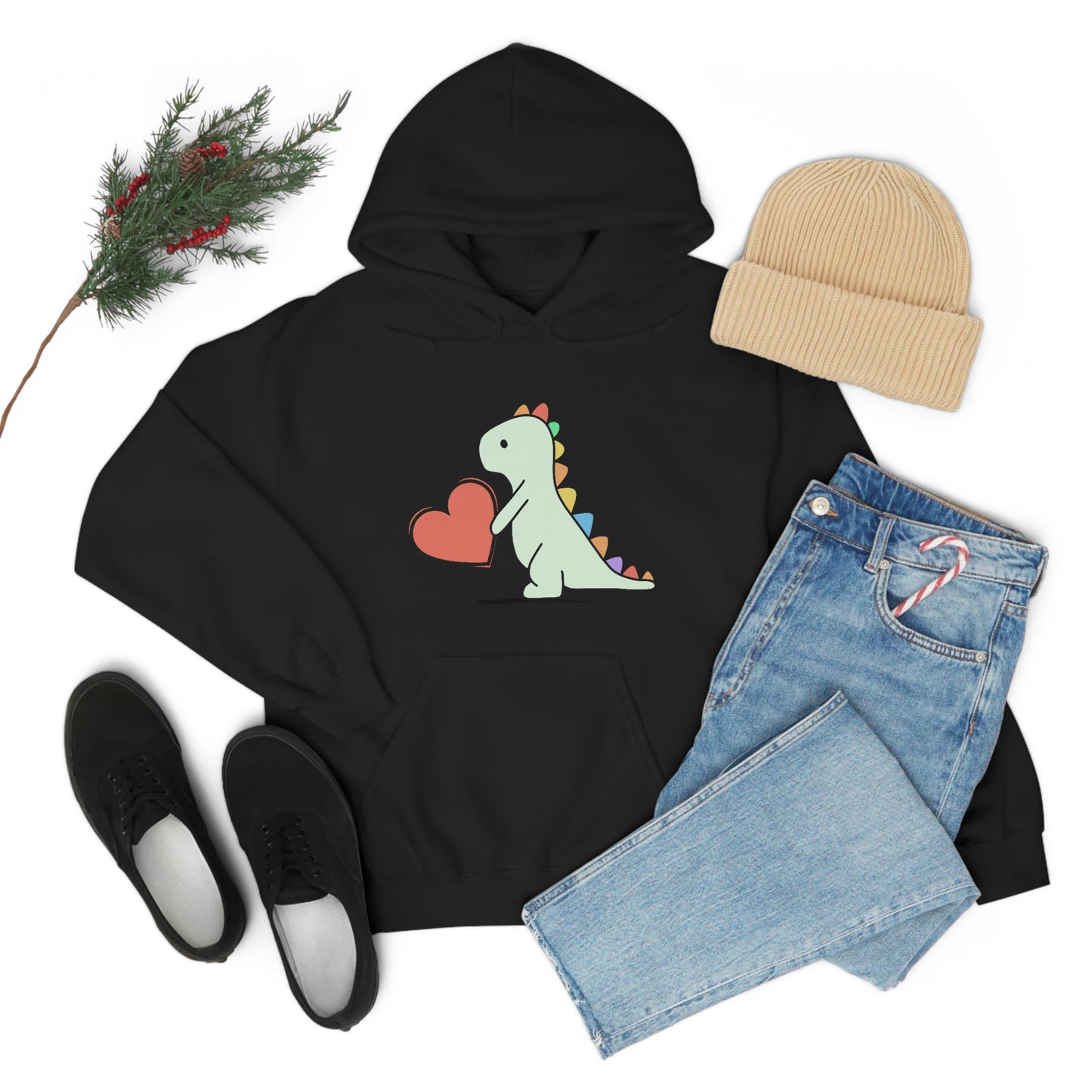 Dinosaur Hoodie, Rainbow Dinosaur,