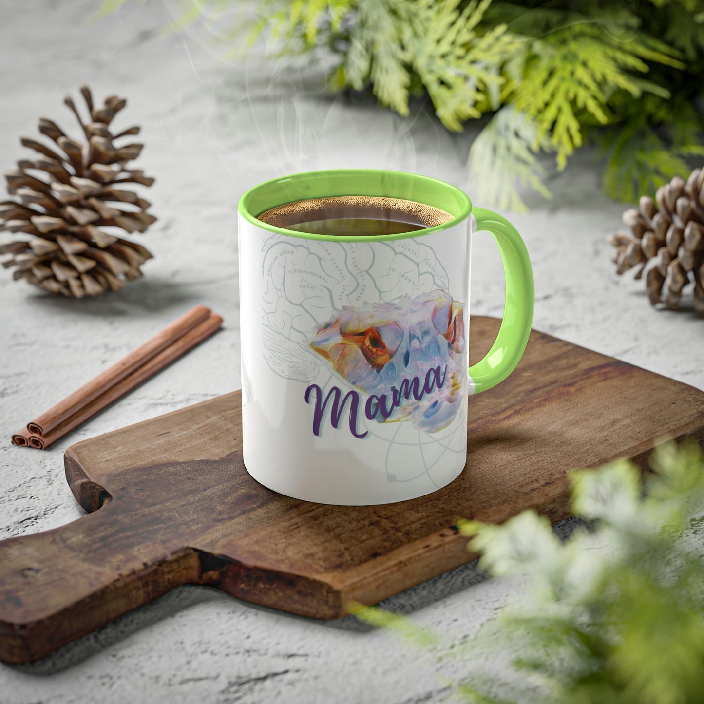 Just a Mama Gator -multiple options-Colorful Mugs, 11oz, Parenting Science