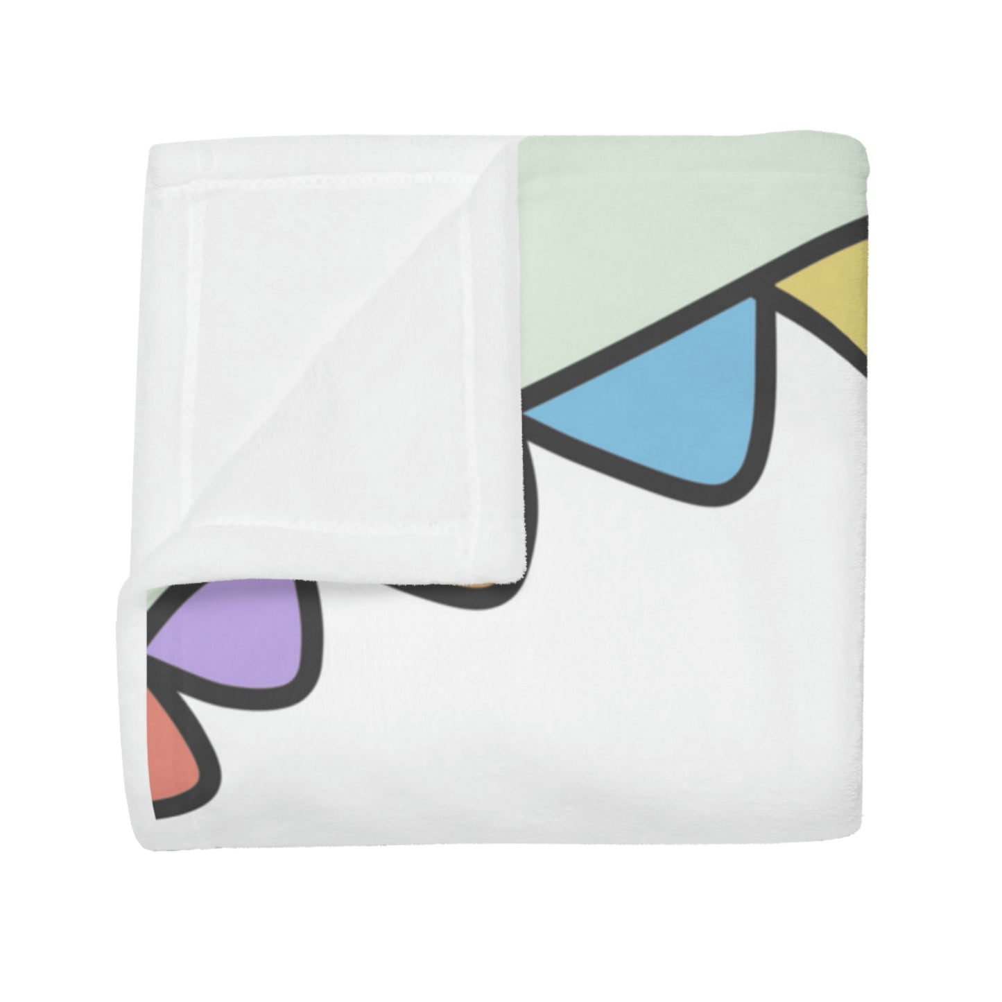 Dinosaur Blanket, Rainbow Dinosaur, -Plush Fleece Blanket