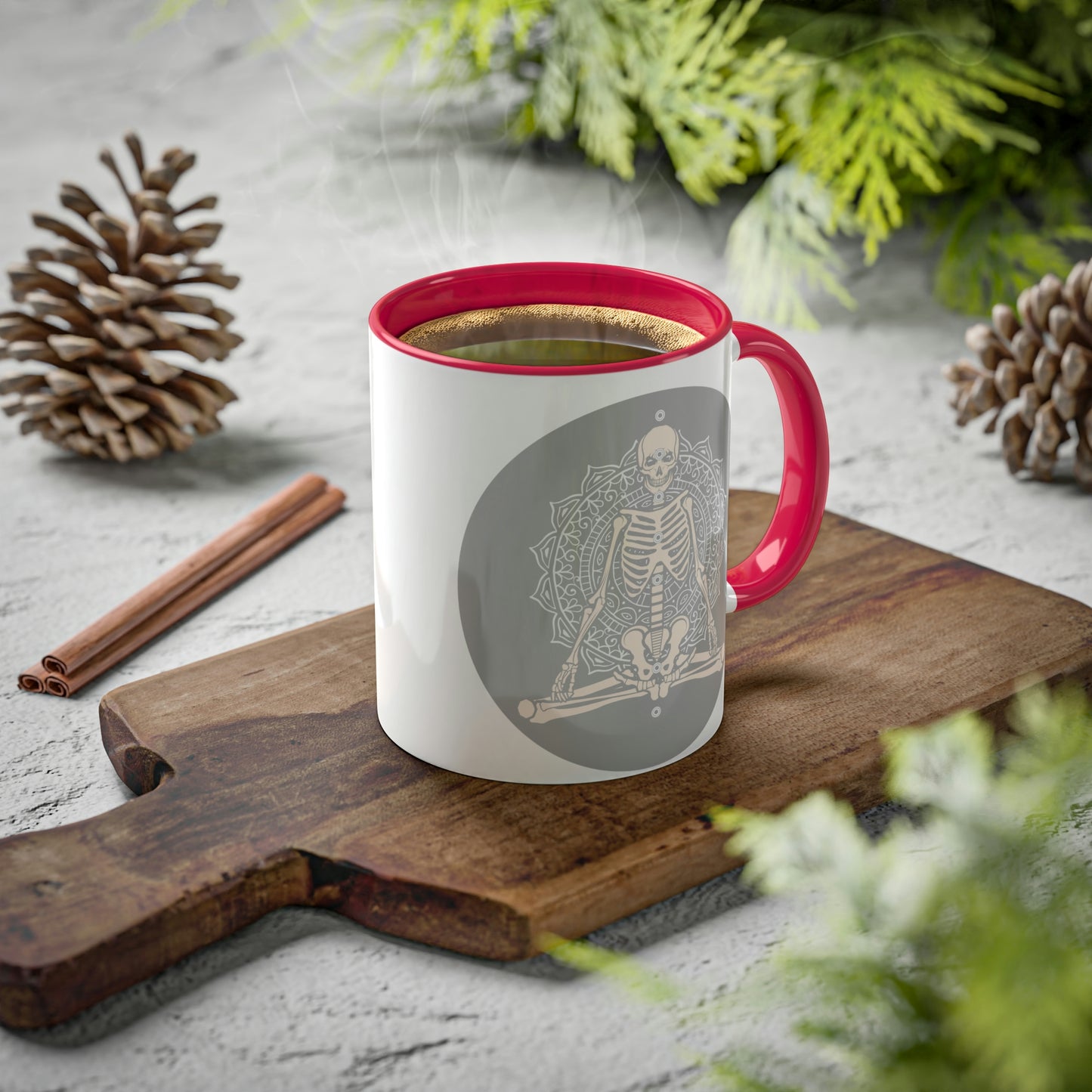 Skeleton, Yoga, Rest in Peace Multiple options, Colorful Mugs, 11oz