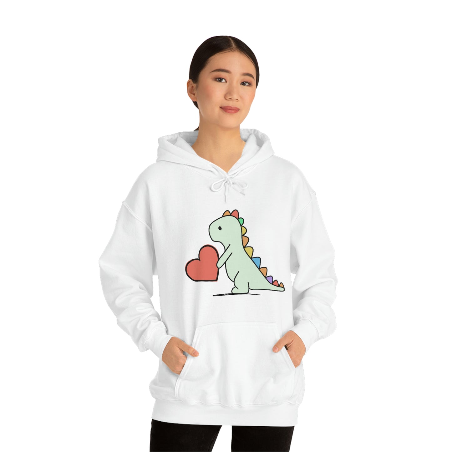 Dinosaur Hoodie, Rainbow Dinosaur,