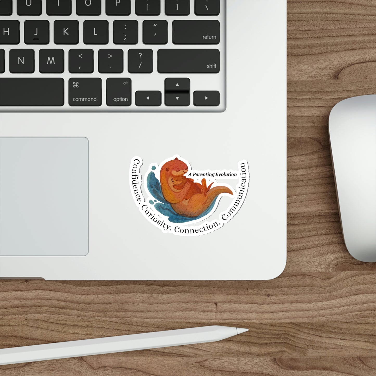 Otters, Parenting Evolution, Parenting, Mom gift, Dad gift, Parenting Gift, Die-Cut Stickers