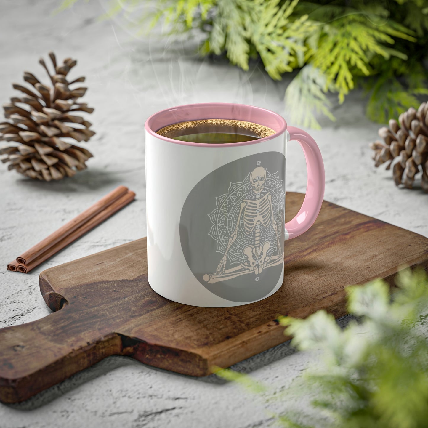 Skeleton, Yoga, Rest in Peace Multiple options, Colorful Mugs, 11oz