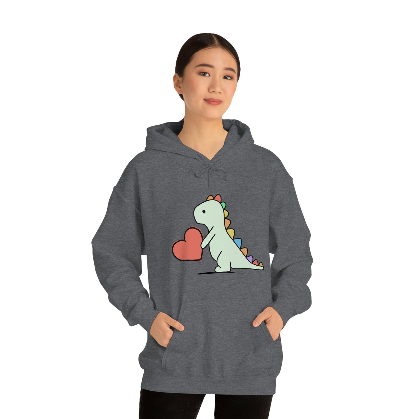 Dinosaur Hoodie, Rainbow Dinosaur,
