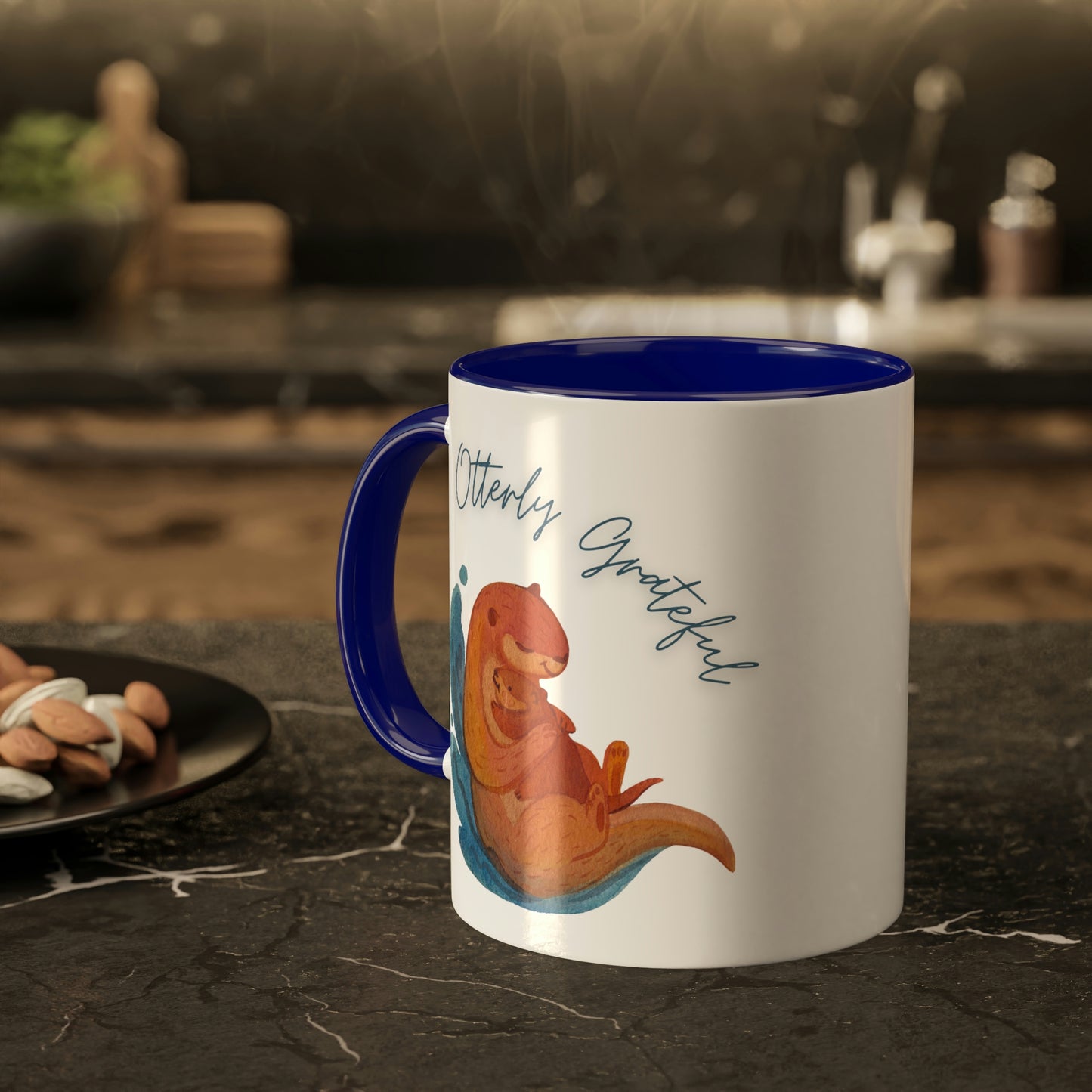 Otterly Grateful, Otter and baby, mom gift, dad gift, caregiver gift, color options Mug